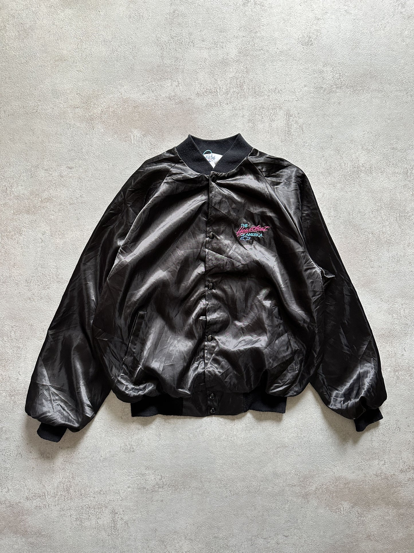 VINTAGE CHEVROLET SATIN JACKET - LARGE