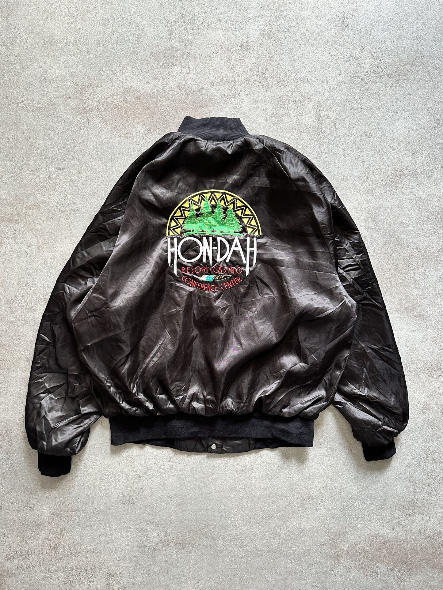VINTAGE CASINO SATIN JACKET - MEDIUM