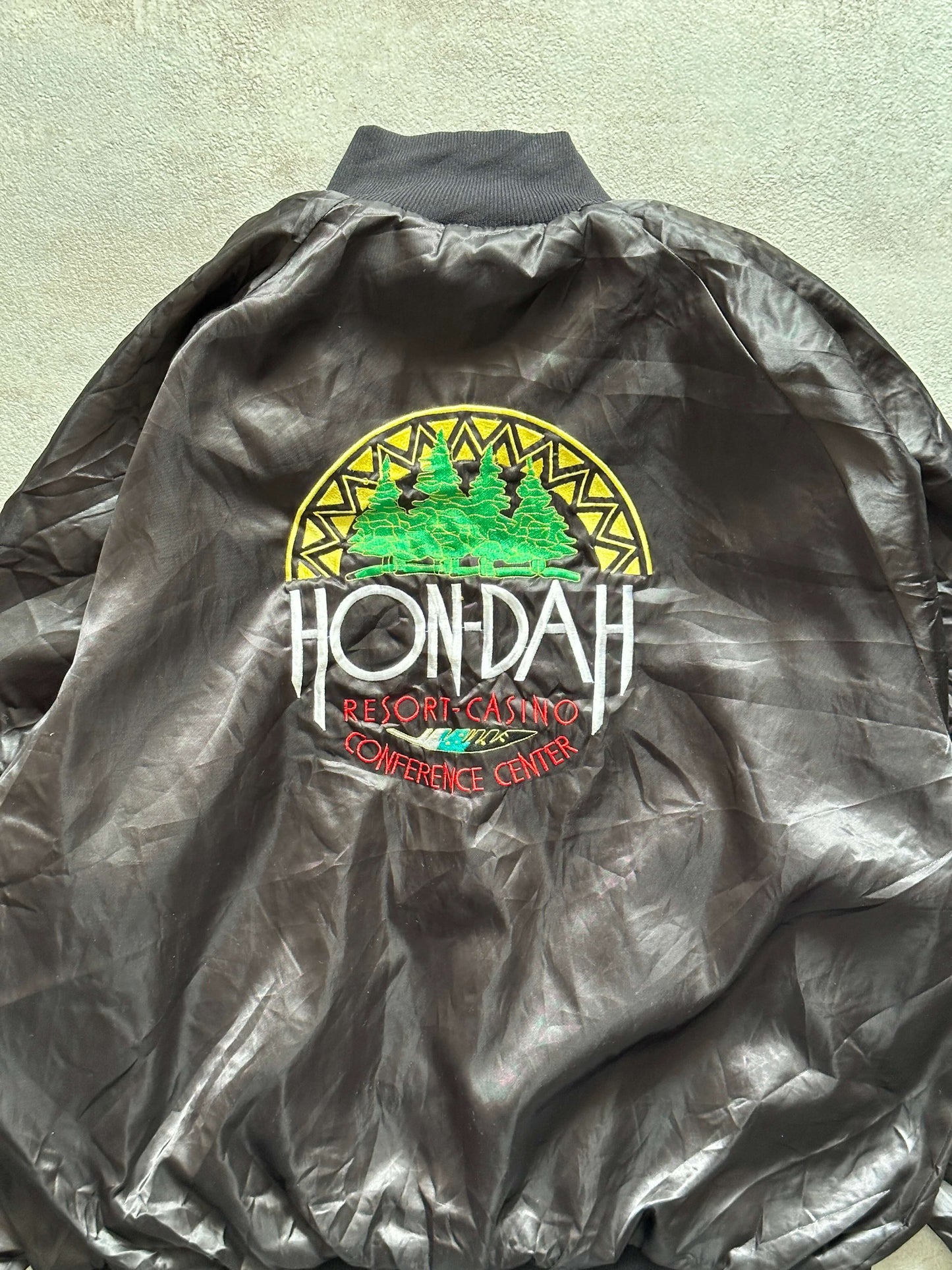 VINTAGE CASINO SATIN JACKET - MEDIUM