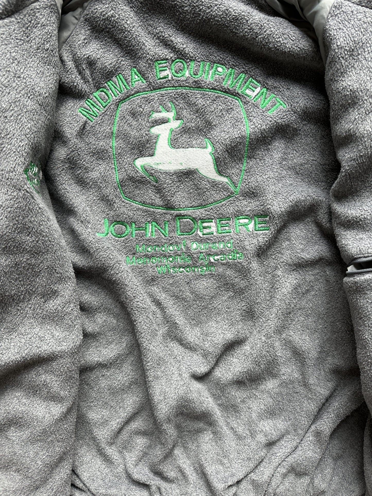 VINTAGE JOHN DEERE WISCONSIN JACKET -