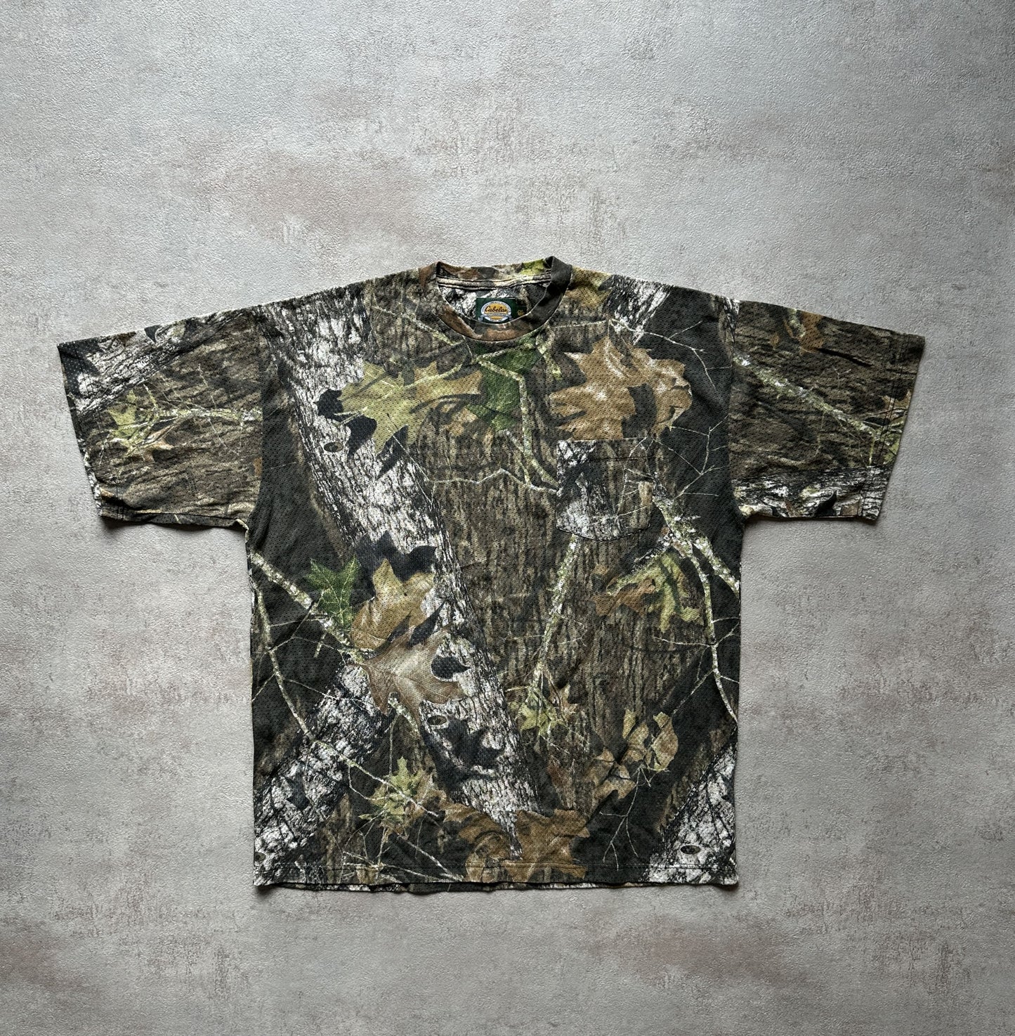 VINTAGE CABELA'S REALTREE CAMO T-SHIRT - XXLARGE