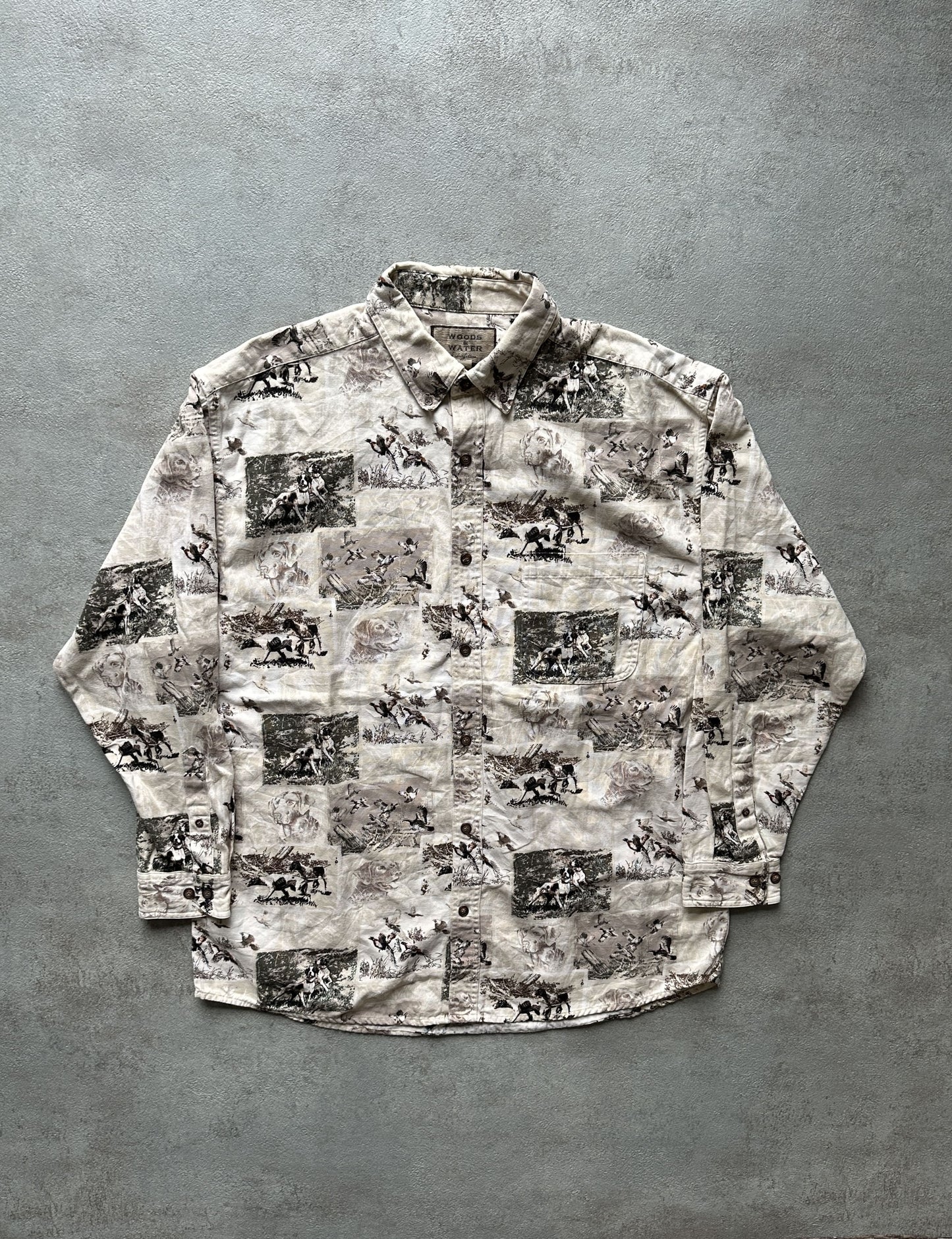VINTAGE HUNTING DOGS SHIRT - XLARGE