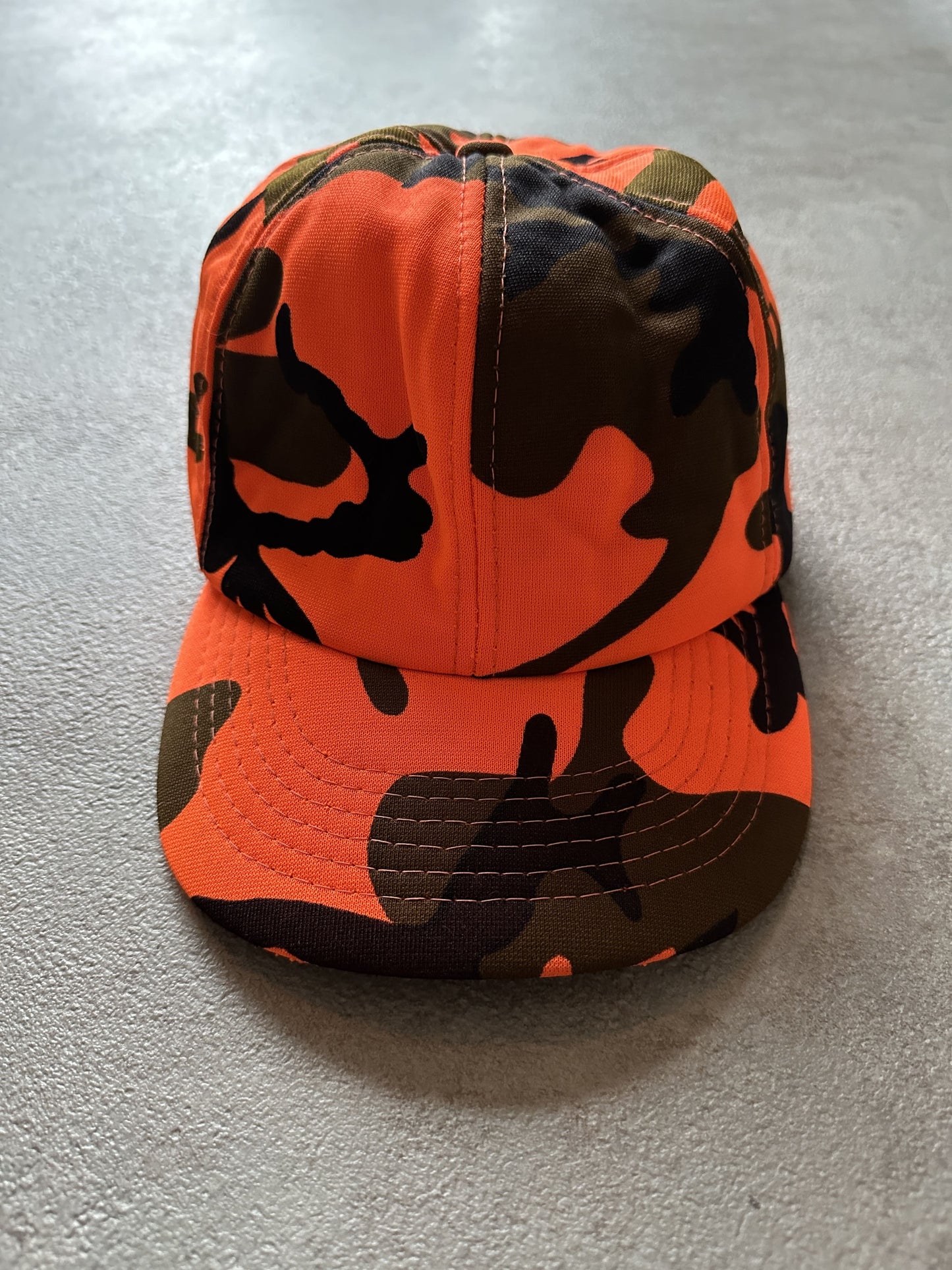 VINTAGE HUNTING ORANGE CAMO CAP - OS