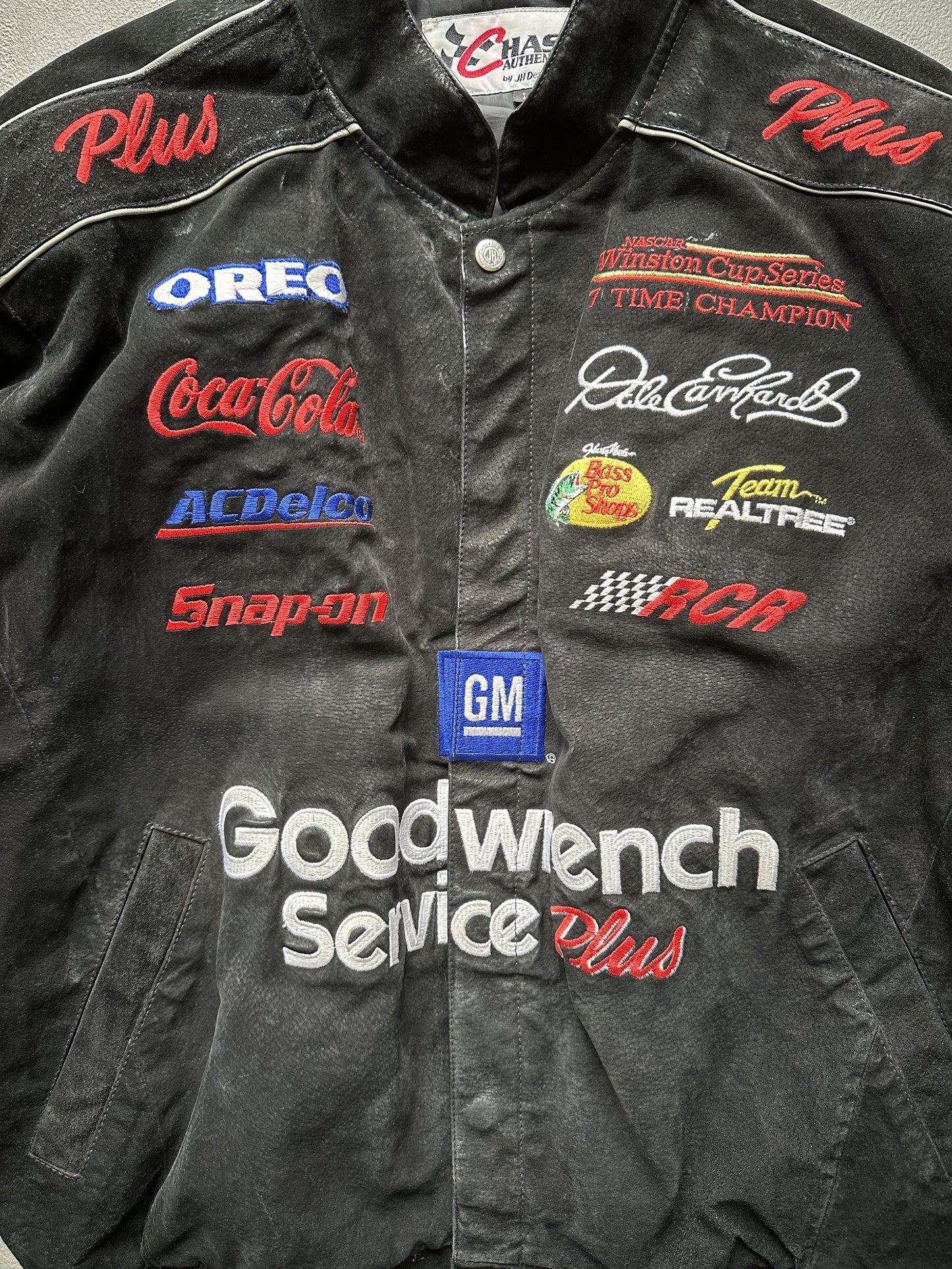 VINTAGE DALE EARNHARDT NASCAR GOODWRENCH JACKET - LARGE