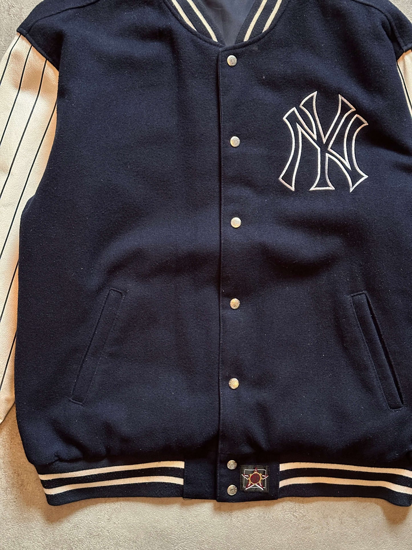 VINTAGE NEW YORK YANKEES REVERSIBLE JACKET - XXLARGE