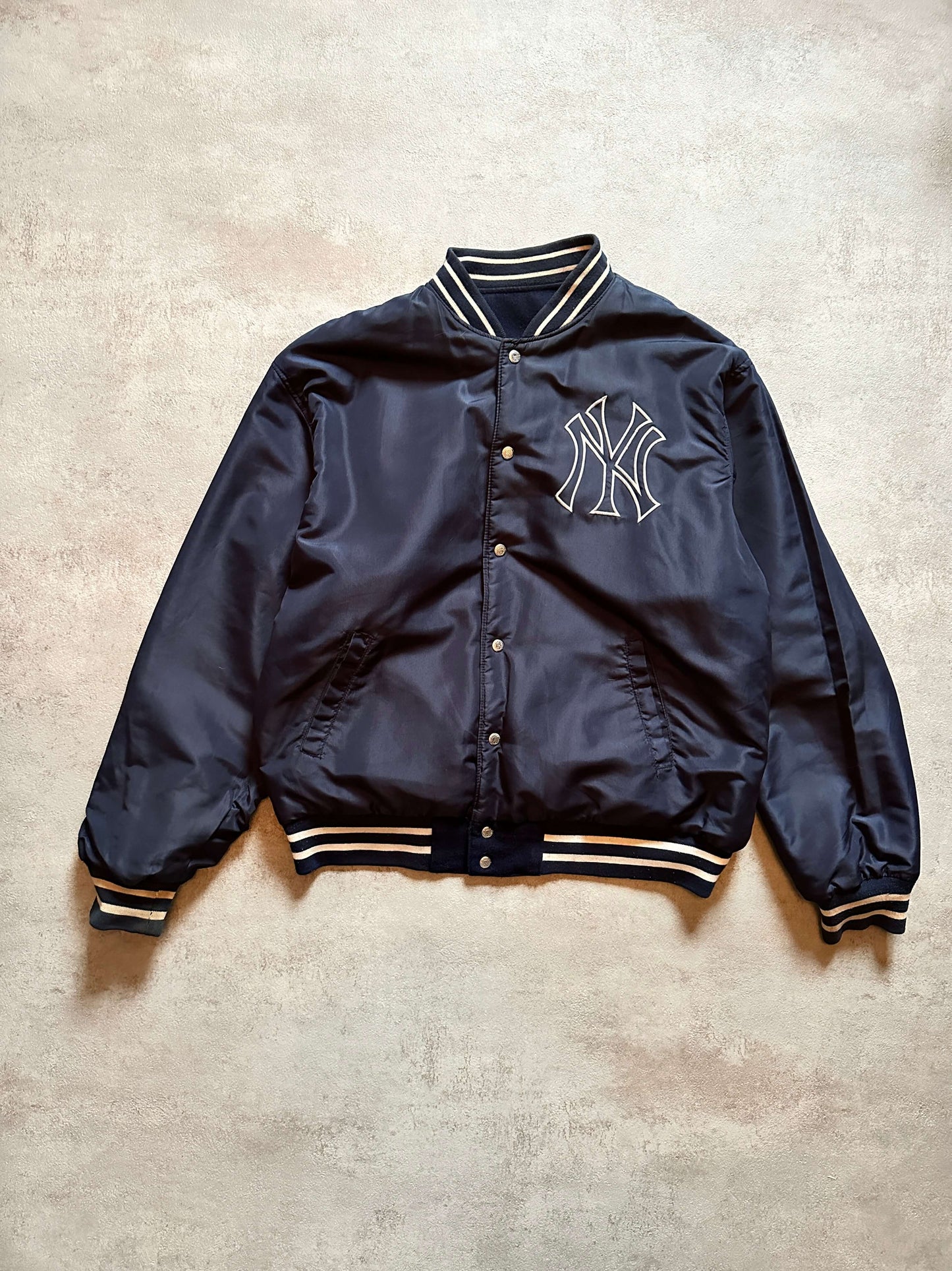 VINTAGE NEW YORK YANKEES REVERSIBLE JACKET - XXLARGE