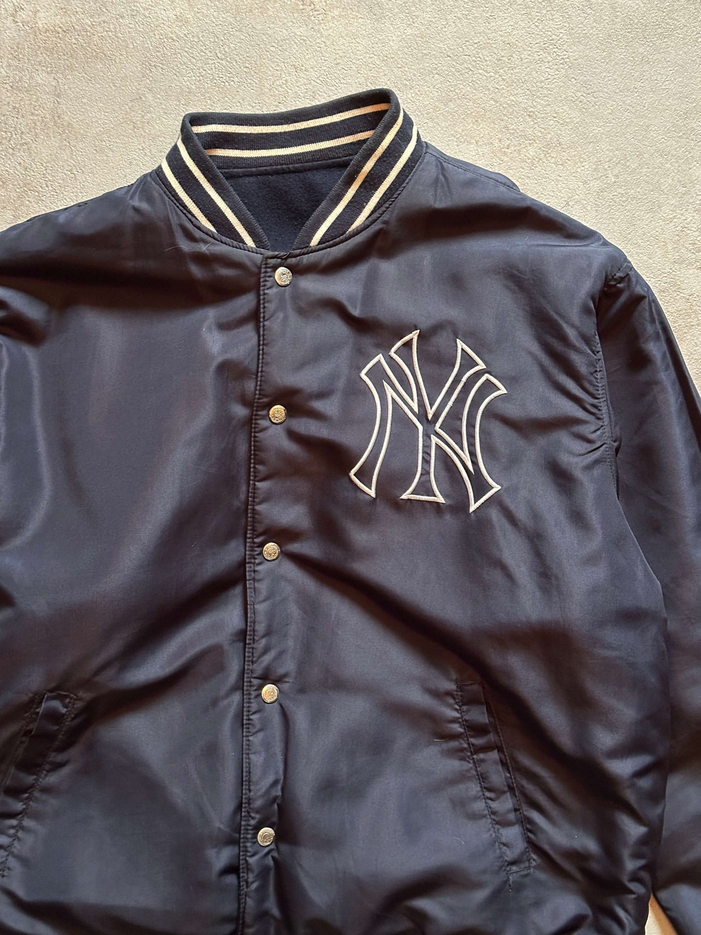 VINTAGE NEW YORK YANKEES REVERSIBLE JACKET - XXLARGE