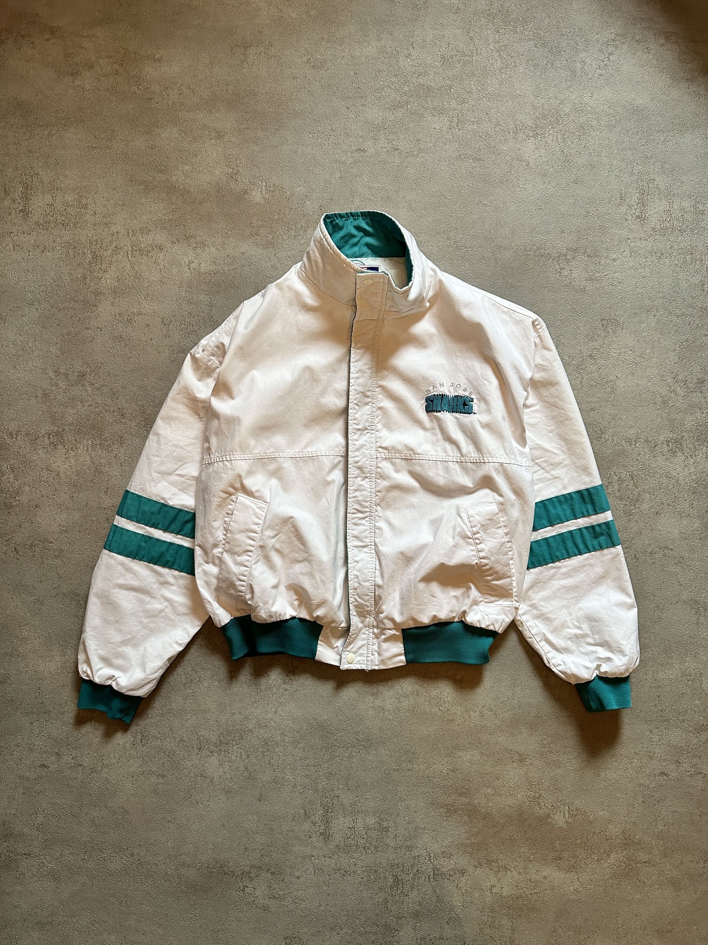 VINTAGE SAN JOSE SHARKS JACKET - MEDIUM
