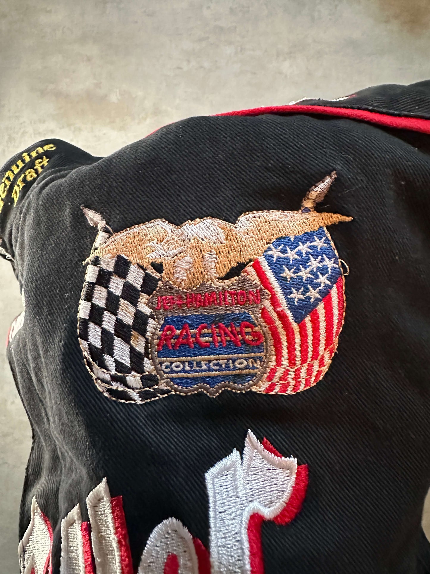 VINTAGE JEFF HAMILTON NASCAR MILLER JACKET - MEDIUM