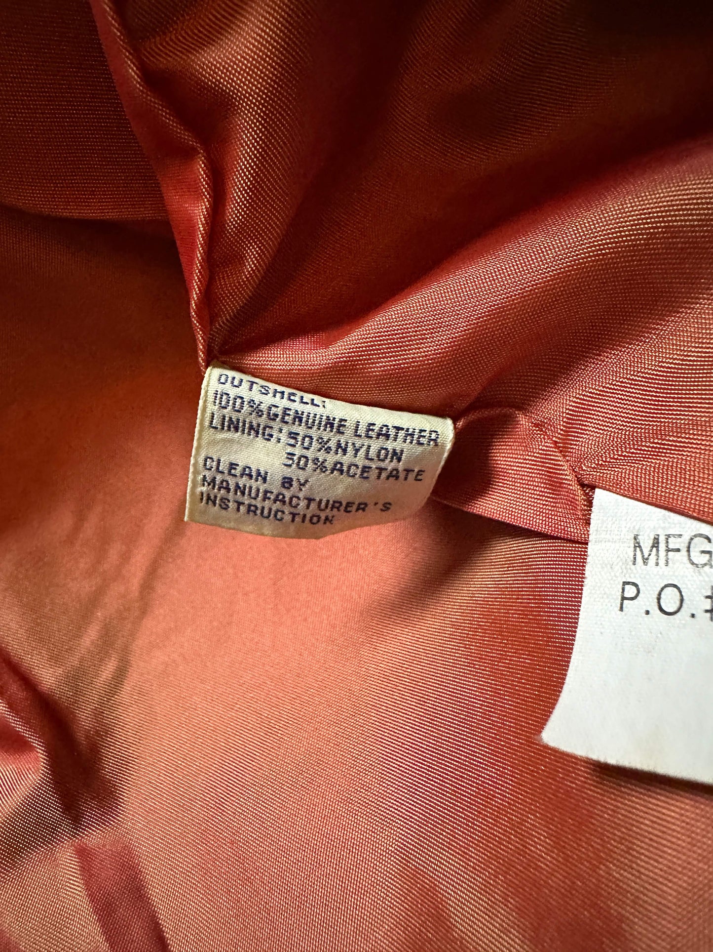 VINTAGE AVIREX LEATHER JACKET - 6XLarge