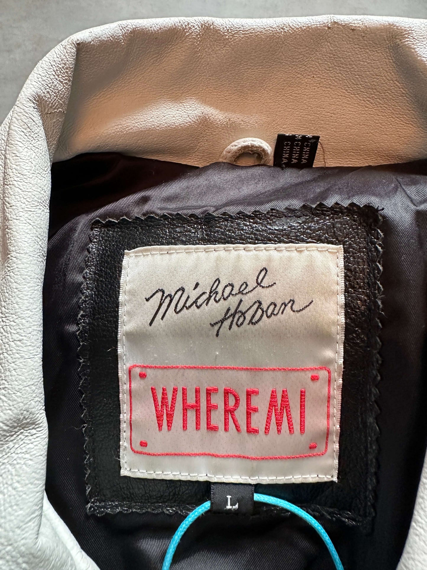VINTAGE USA LEATHER JACKET - MEDIUM