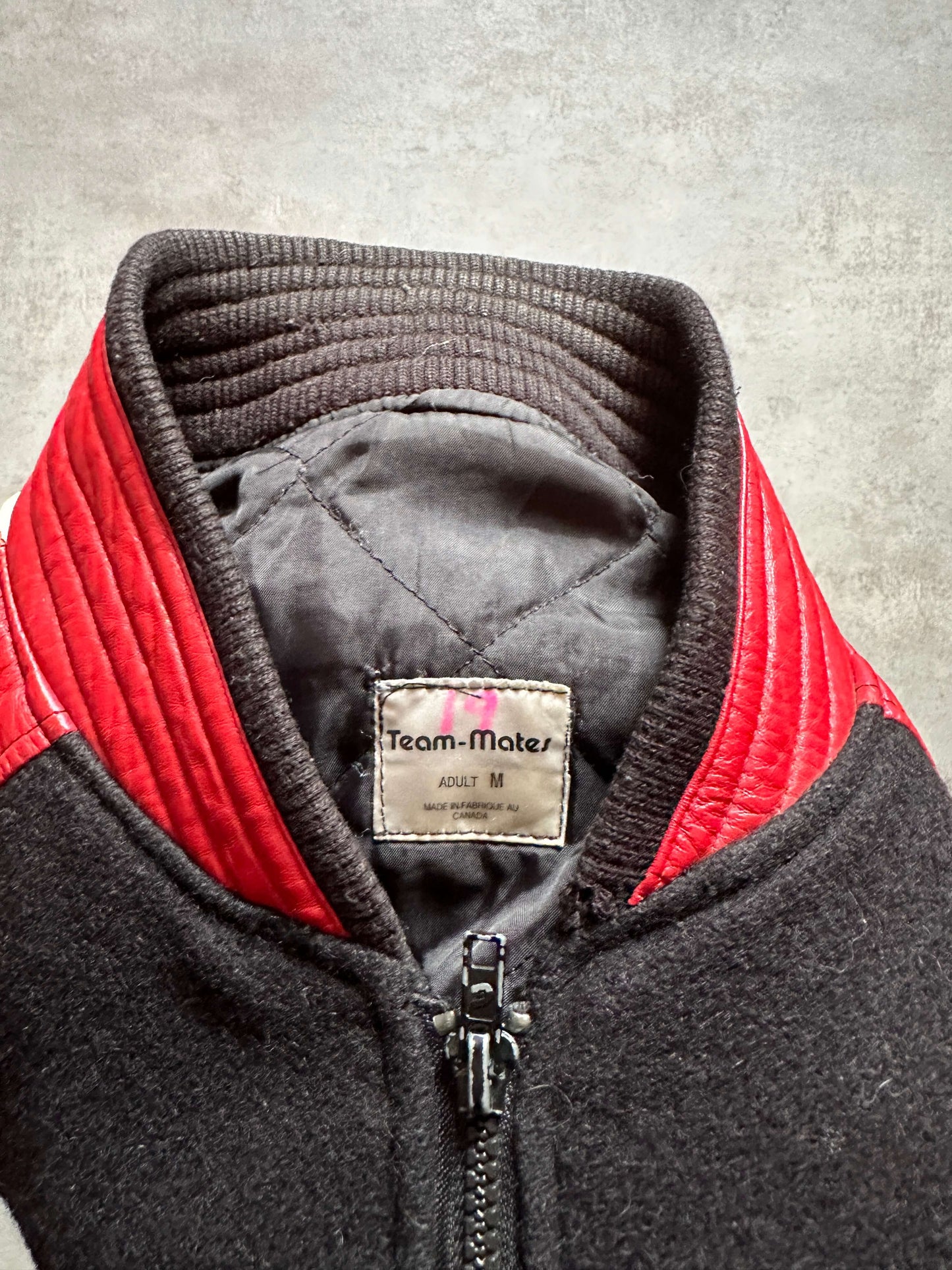 VINTAGE WESTON HAWKS VARSITY JACKET - MEDIUM
