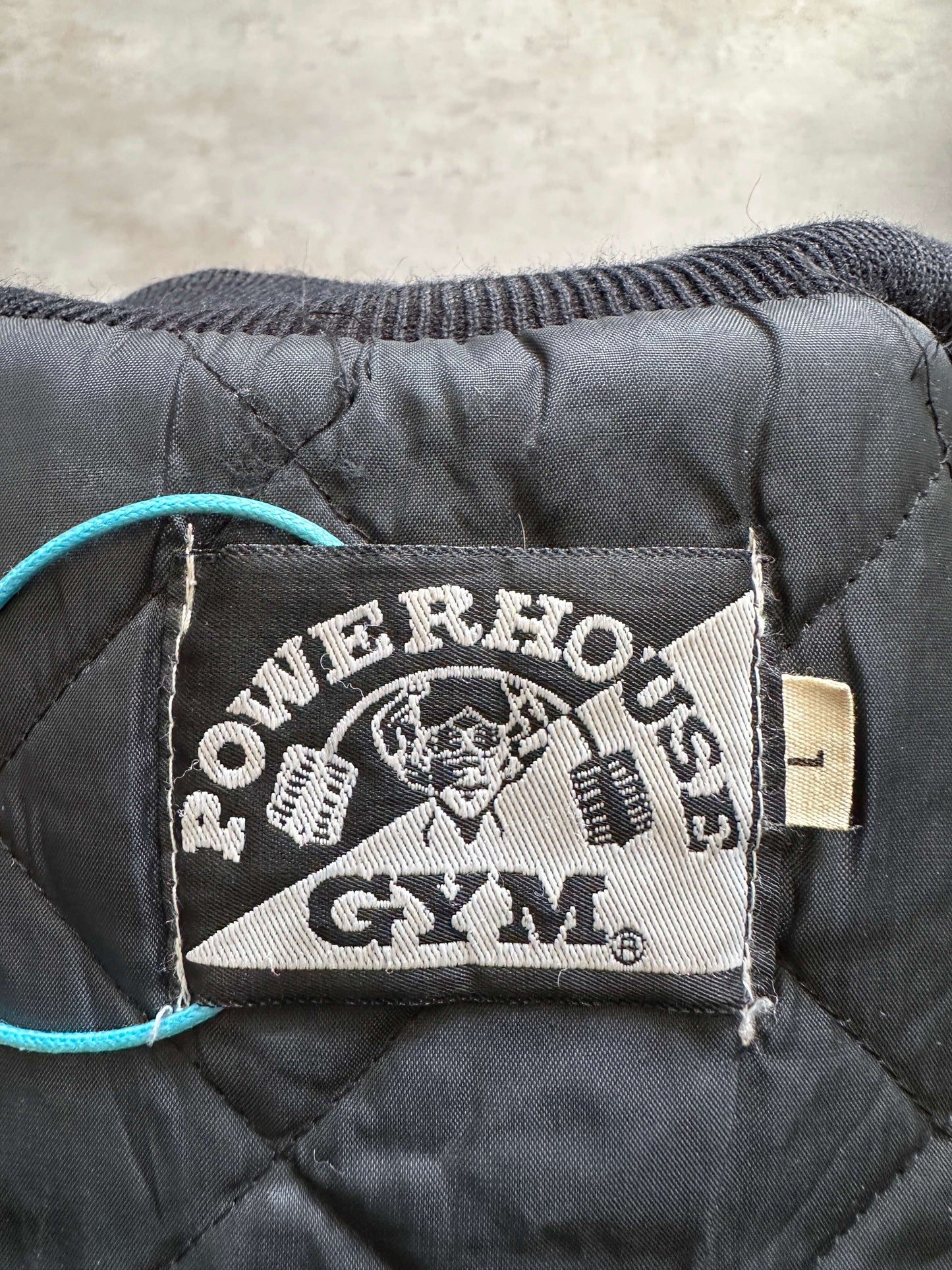 VINTAGE POWERHOUSE GYM VARSITY JACKET - LARGE