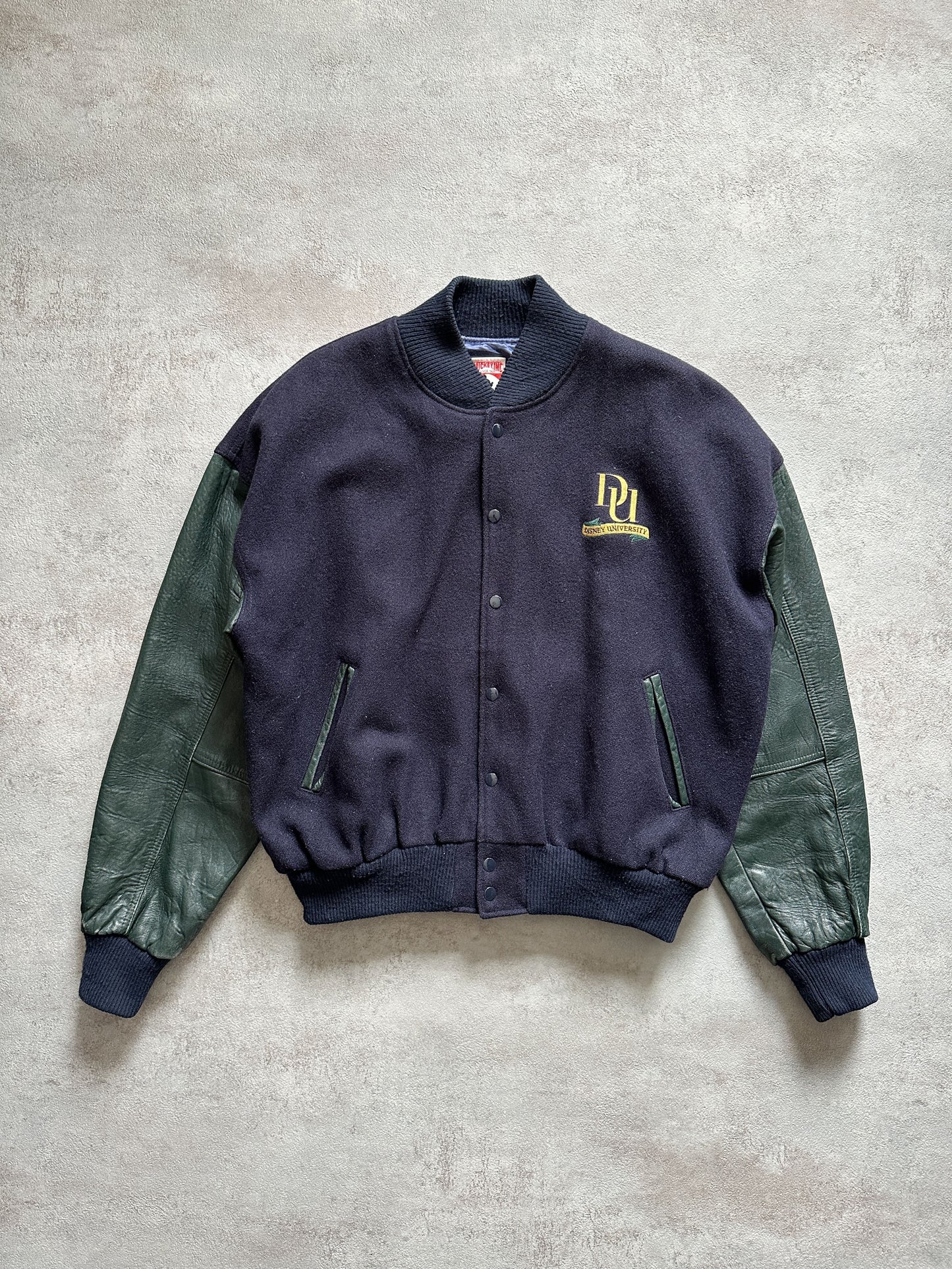 VINTAGE DISNEY UNIVERSITY VARSITY JACKET - LARGE