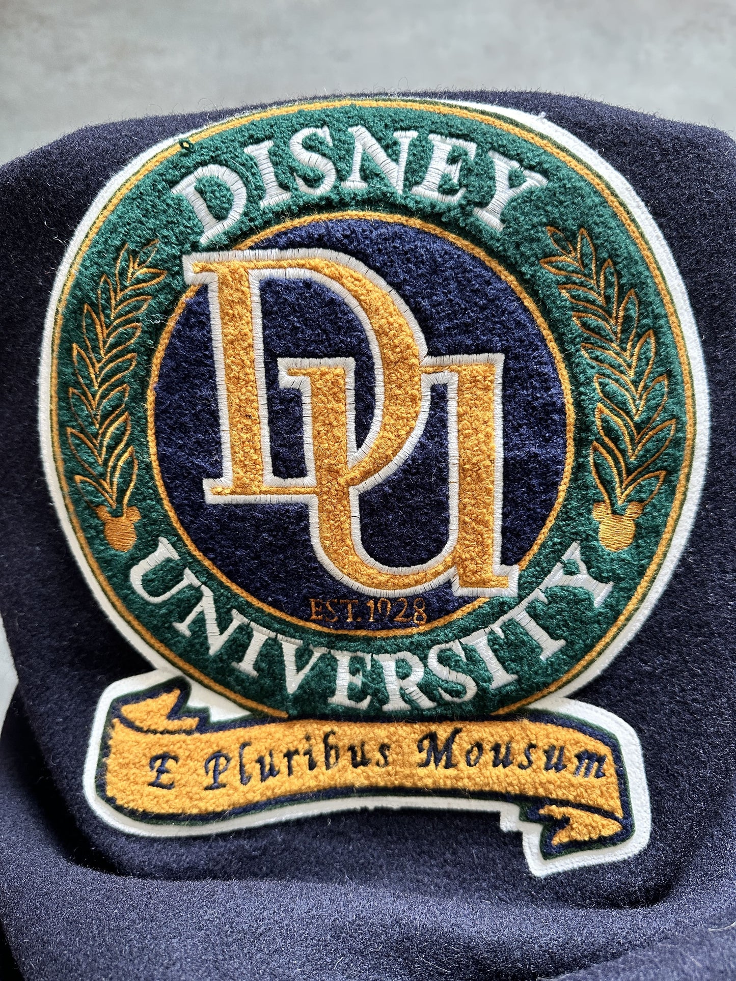 VINTAGE DISNEY UNIVERSITY VARSITY JACKET - LARGE