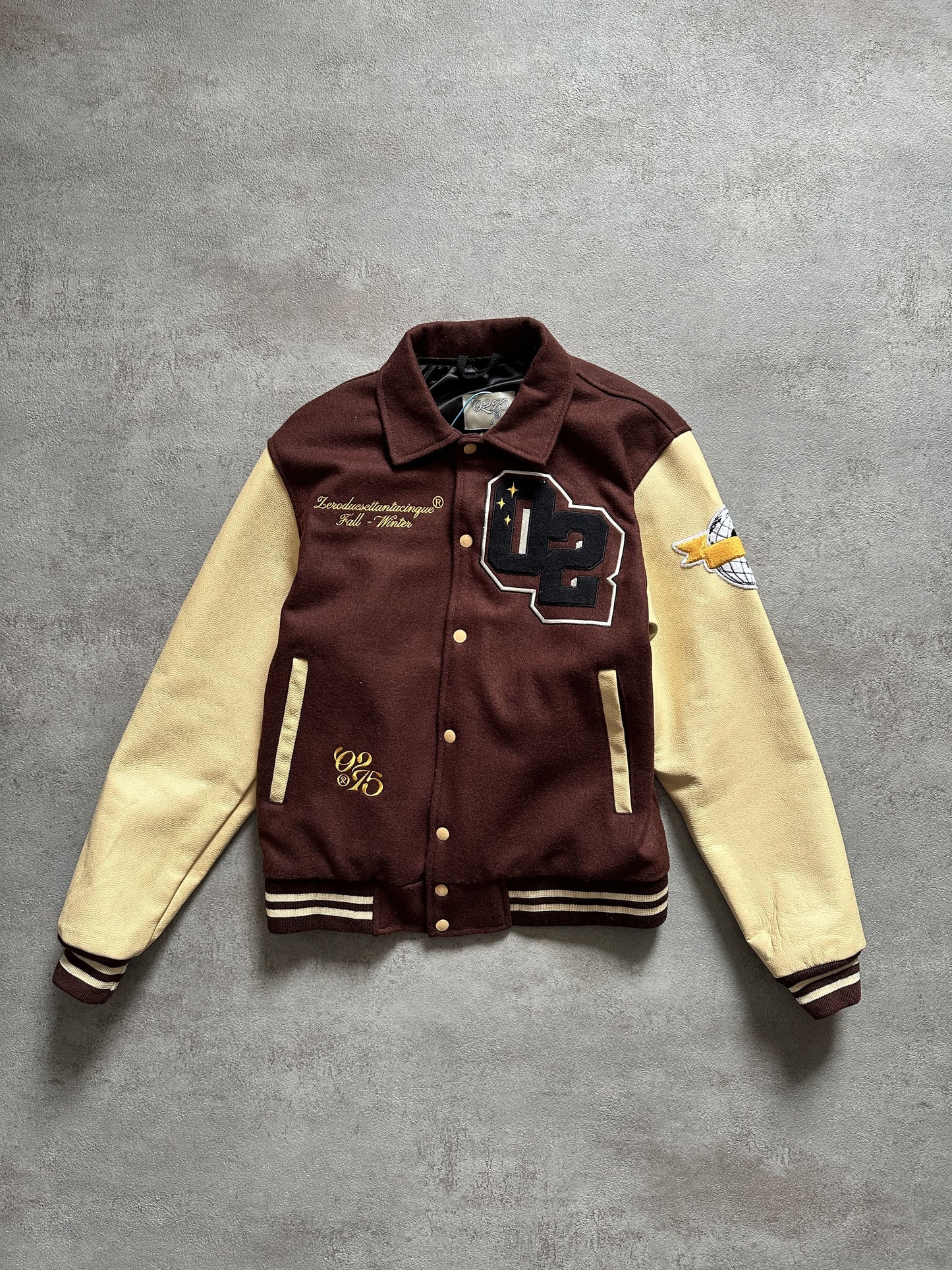 02SETTANTACINQUE VARSITY JACKET - MEDIUM