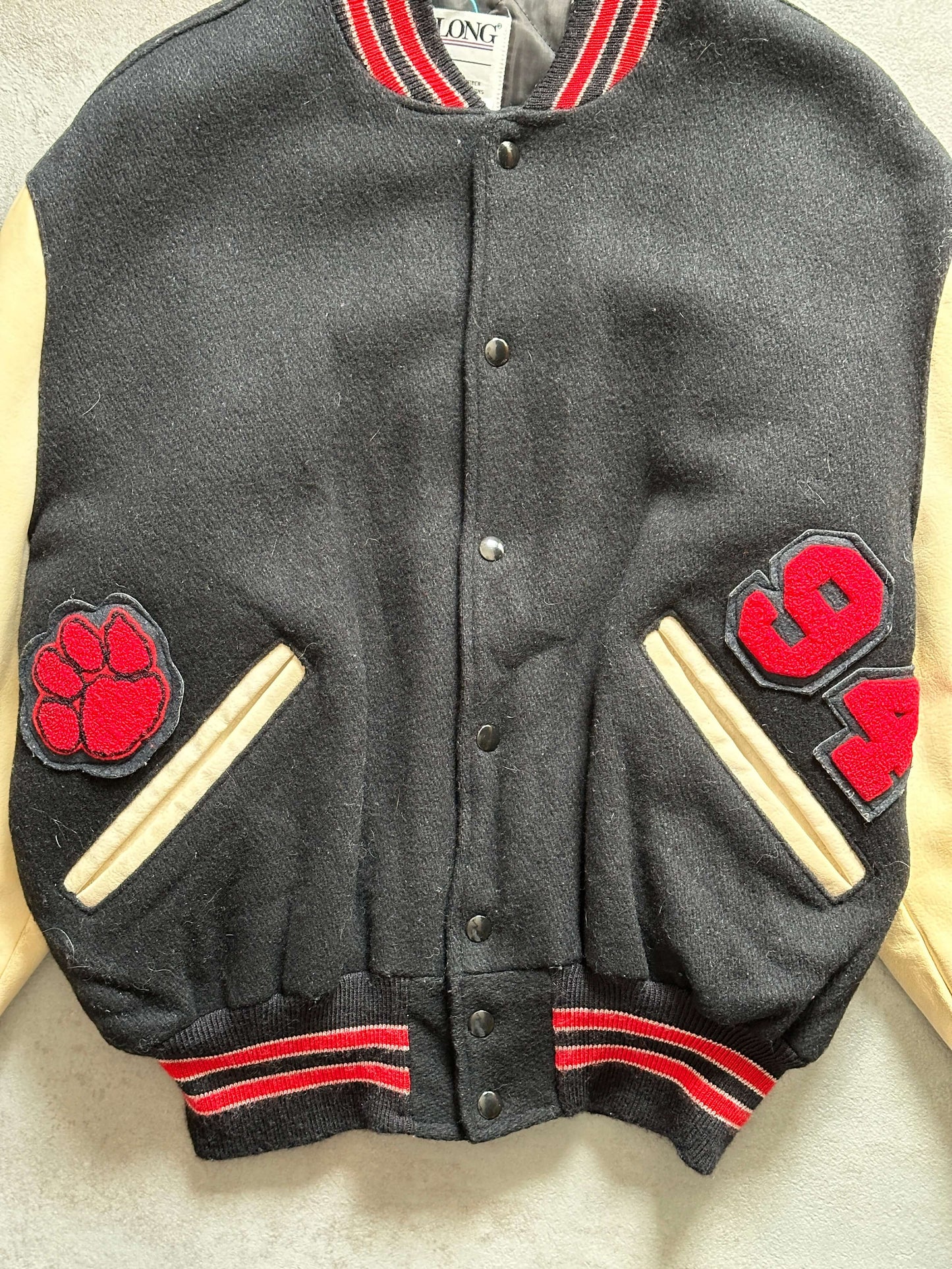 VINTAGE COCONINO PANTHERS VARSITY JACKET - MEDIUM