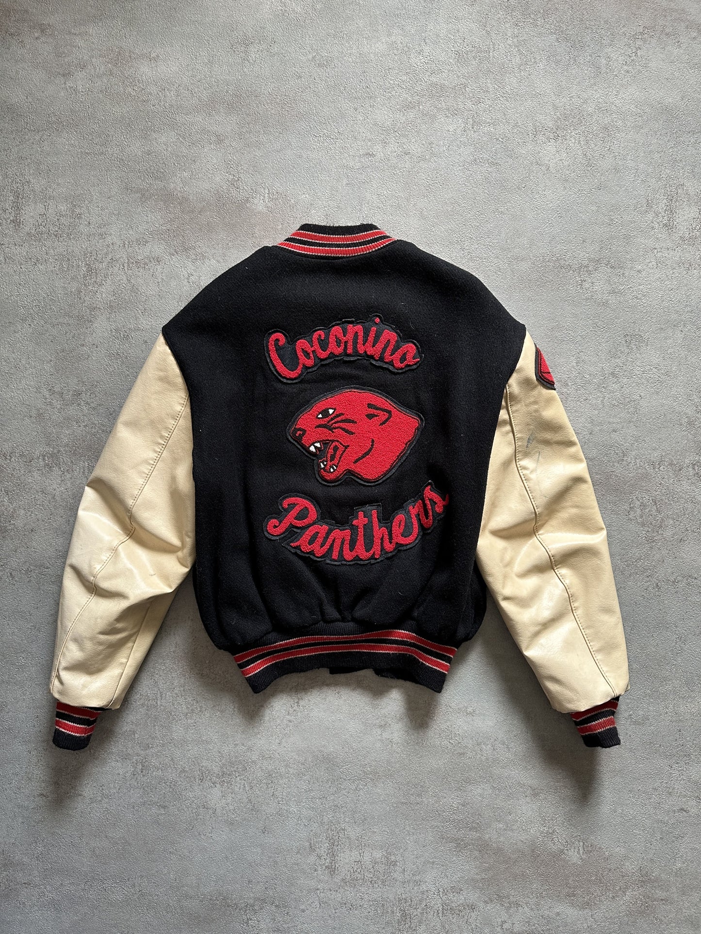 VINTAGE COCONINO PANTHERS VARSITY JACKET - MEDIUM