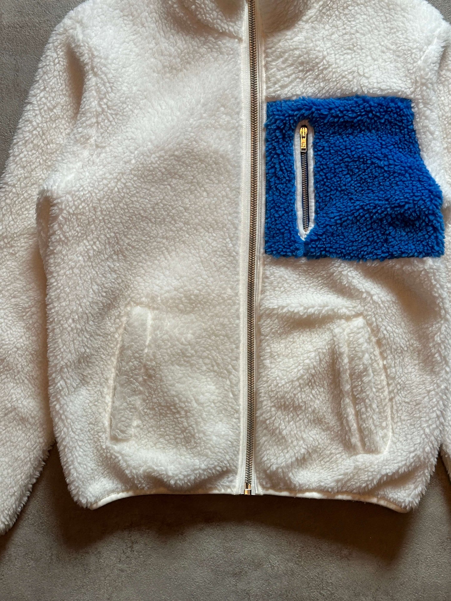 CHAMPION WOOD WOOD SHERPA FLEECE JACKET - SMALL