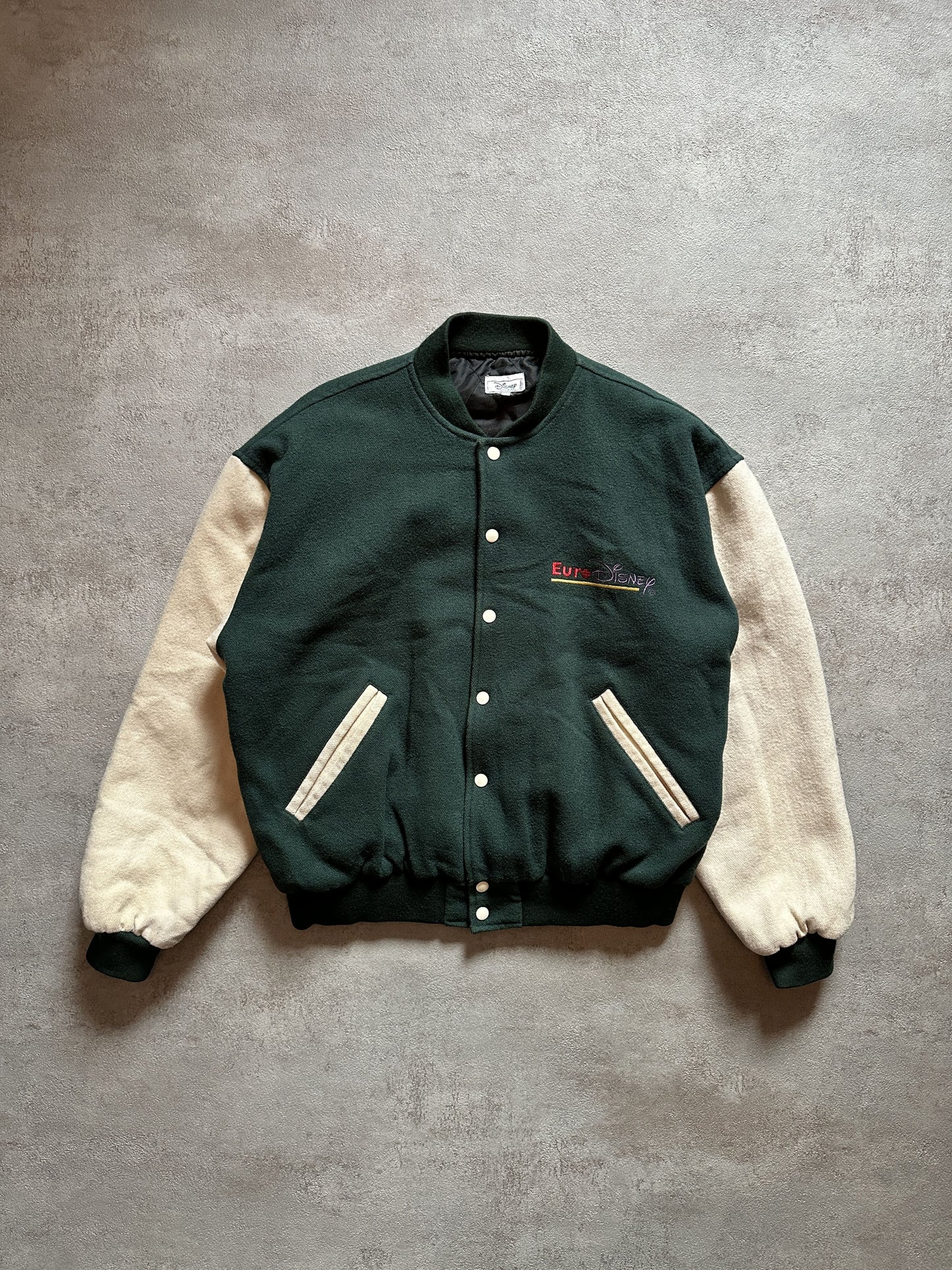 VINTAGE DISNEY GOOFY MICKEY VARSITY JACKET - XLARGE