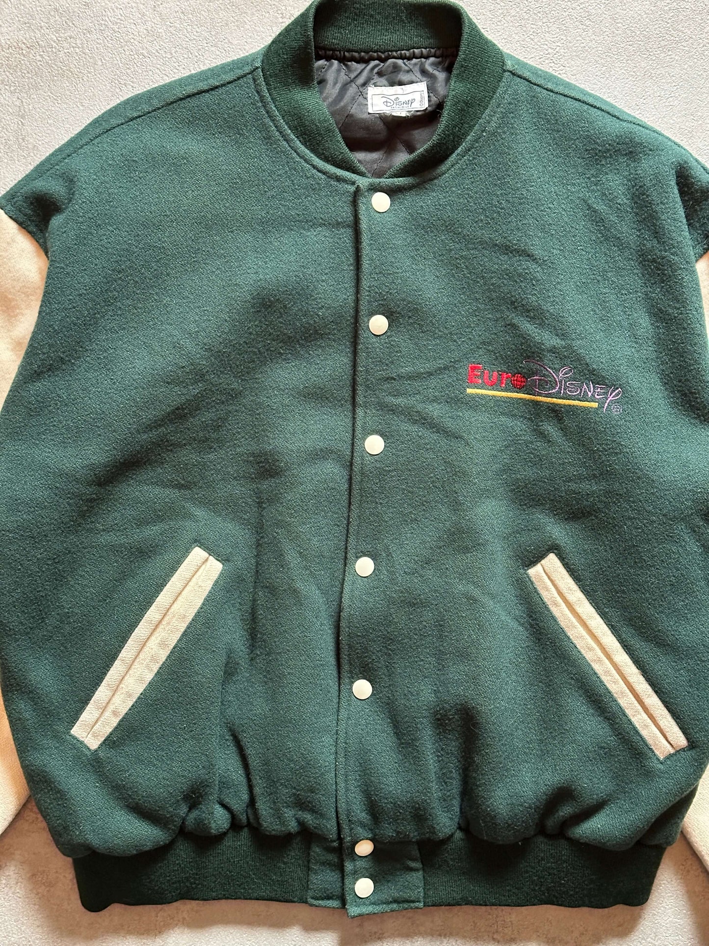 VINTAGE DISNEY GOOFY MICKEY VARSITY JACKET - XLARGE