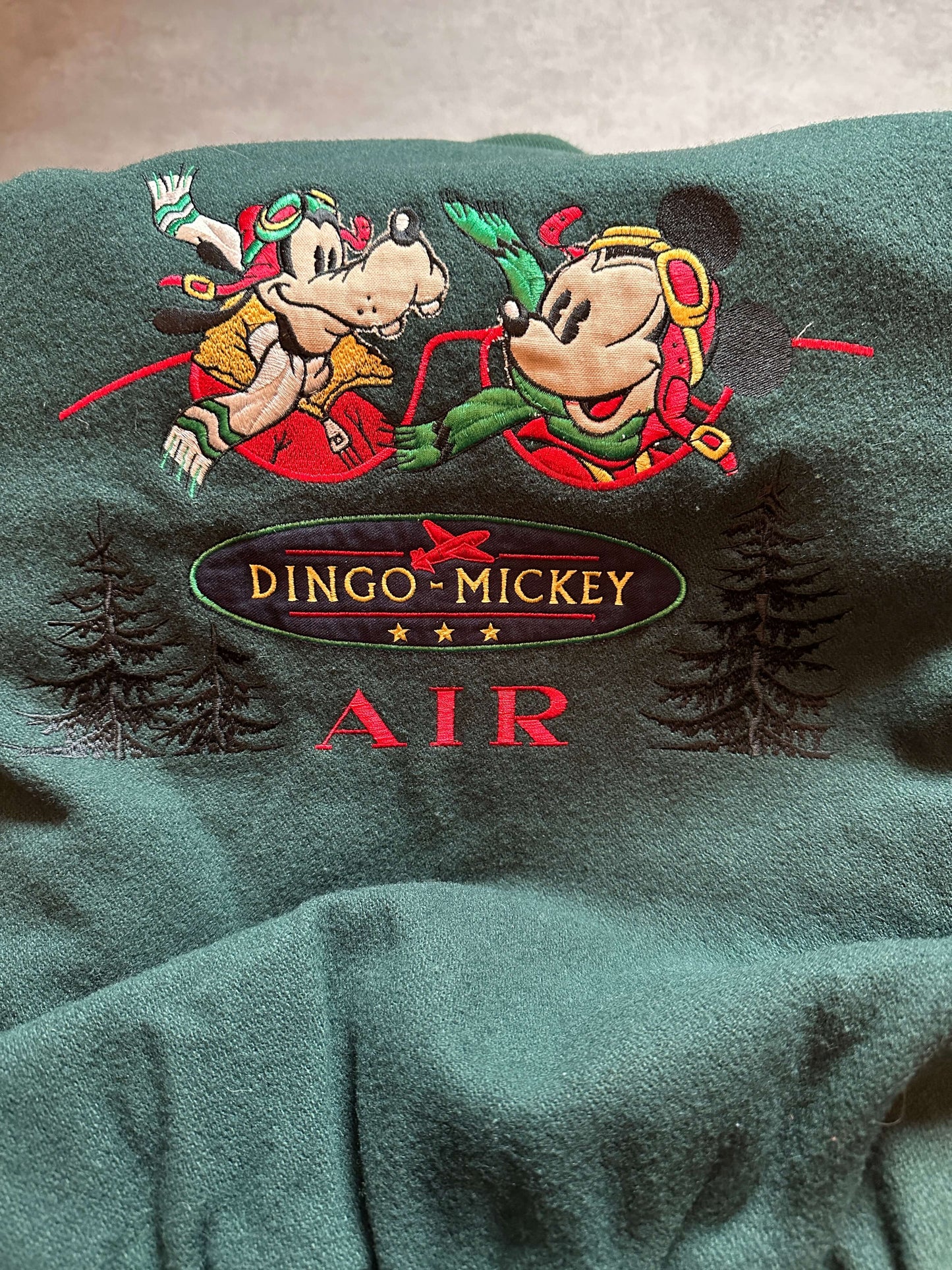 VINTAGE DISNEY GOOFY MICKEY VARSITY JACKET - XLARGE