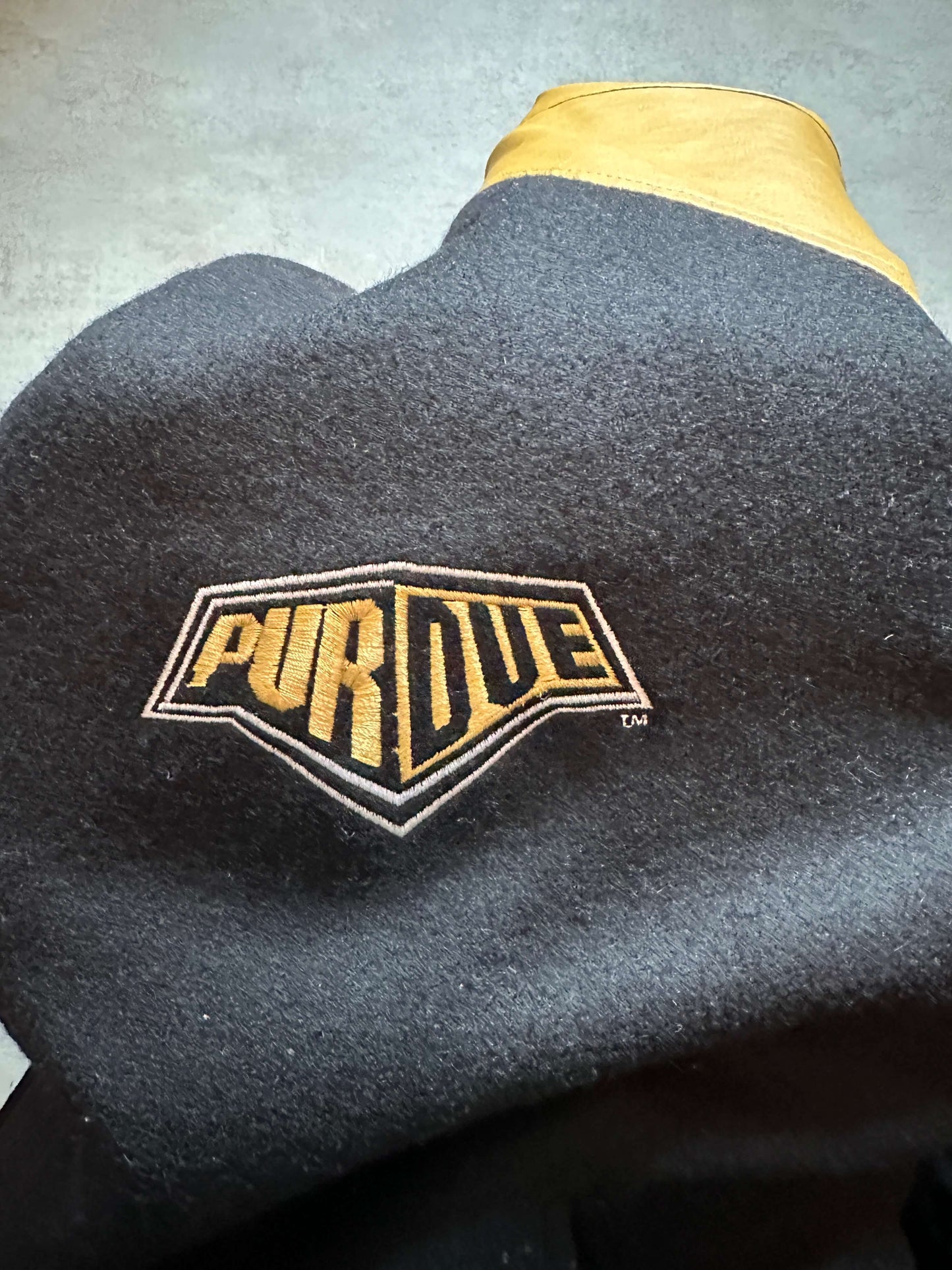VINTAGE PURDUE UNIVERSITY VARSITY JACKET - XXLARGE