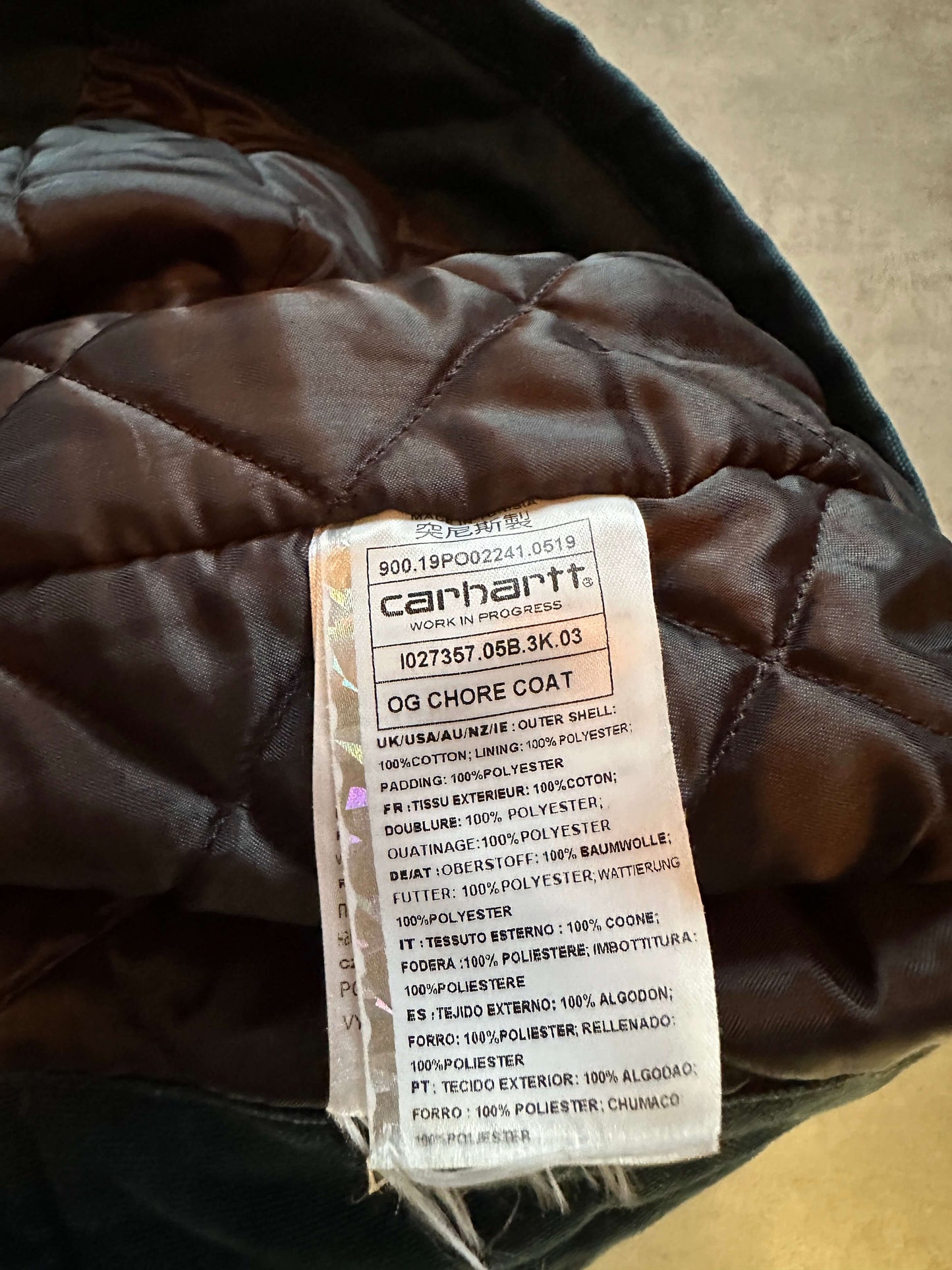 CARHARTT OG CHORE COAT JACKET - MEDIUM