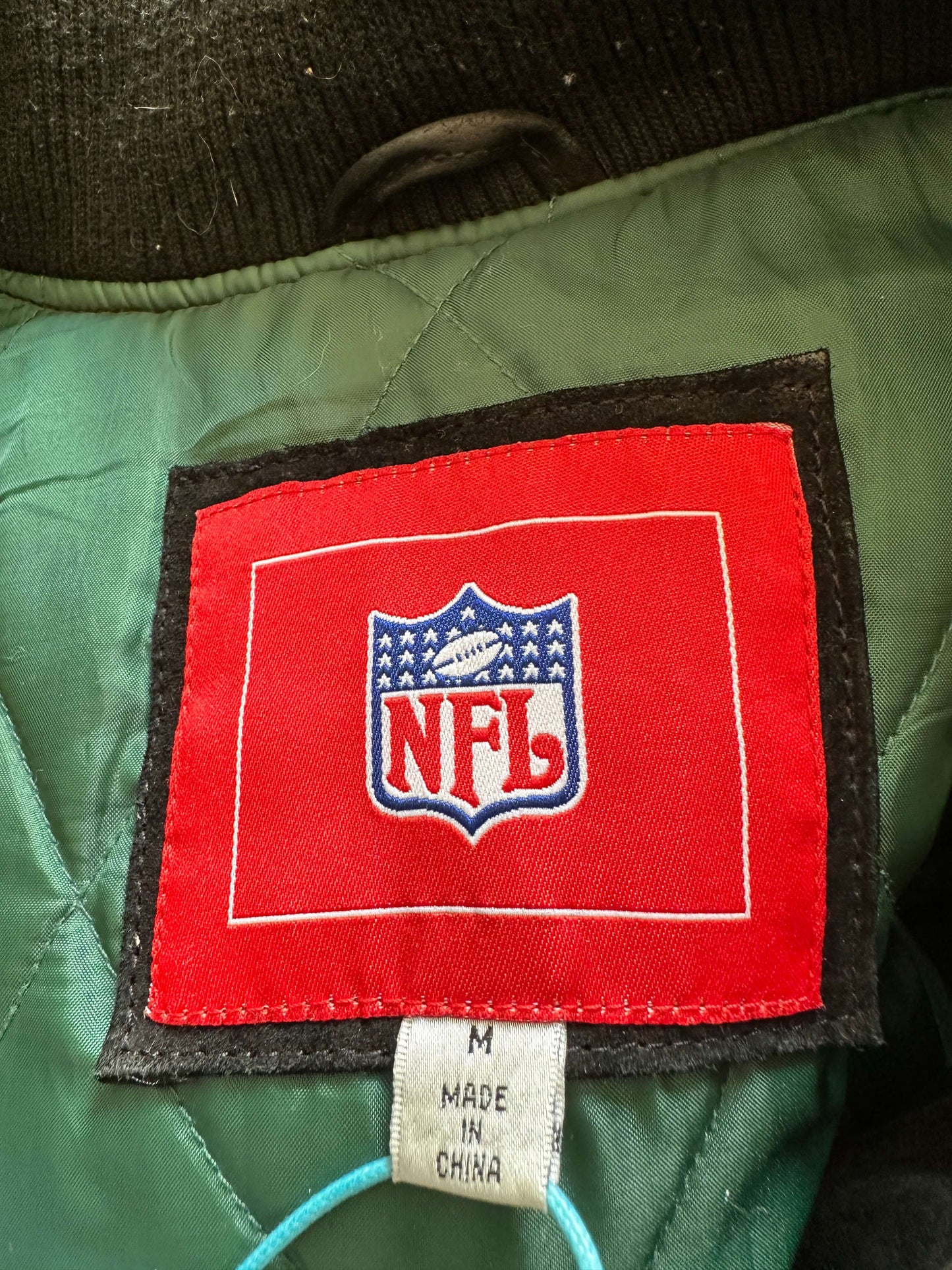 VINTAGE NEW YORK JETS SUEDE JACKET - MEDIUM