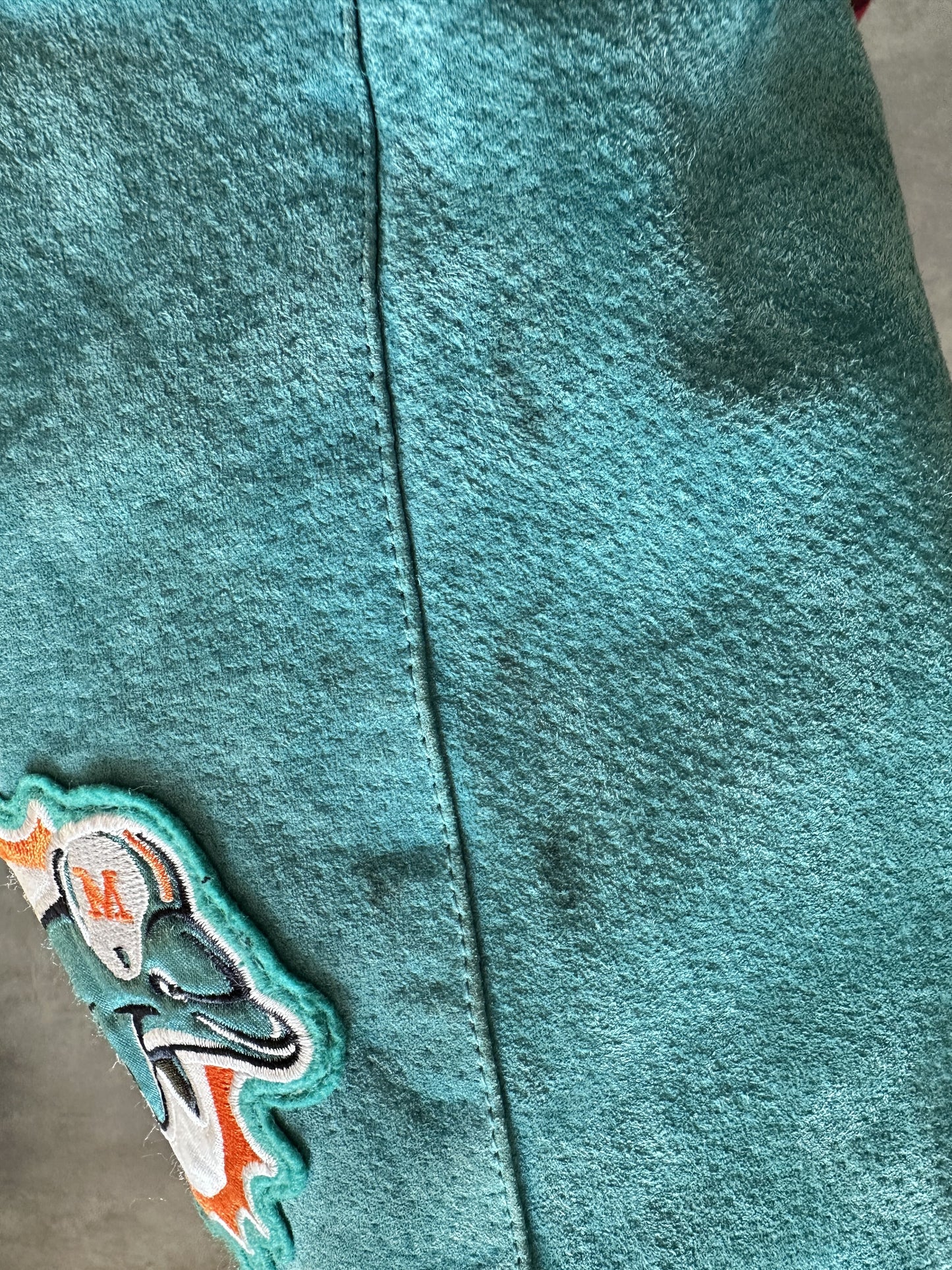 VINTAGE MIAMI DOLPHINS SUEDE JACKET - XLARGE