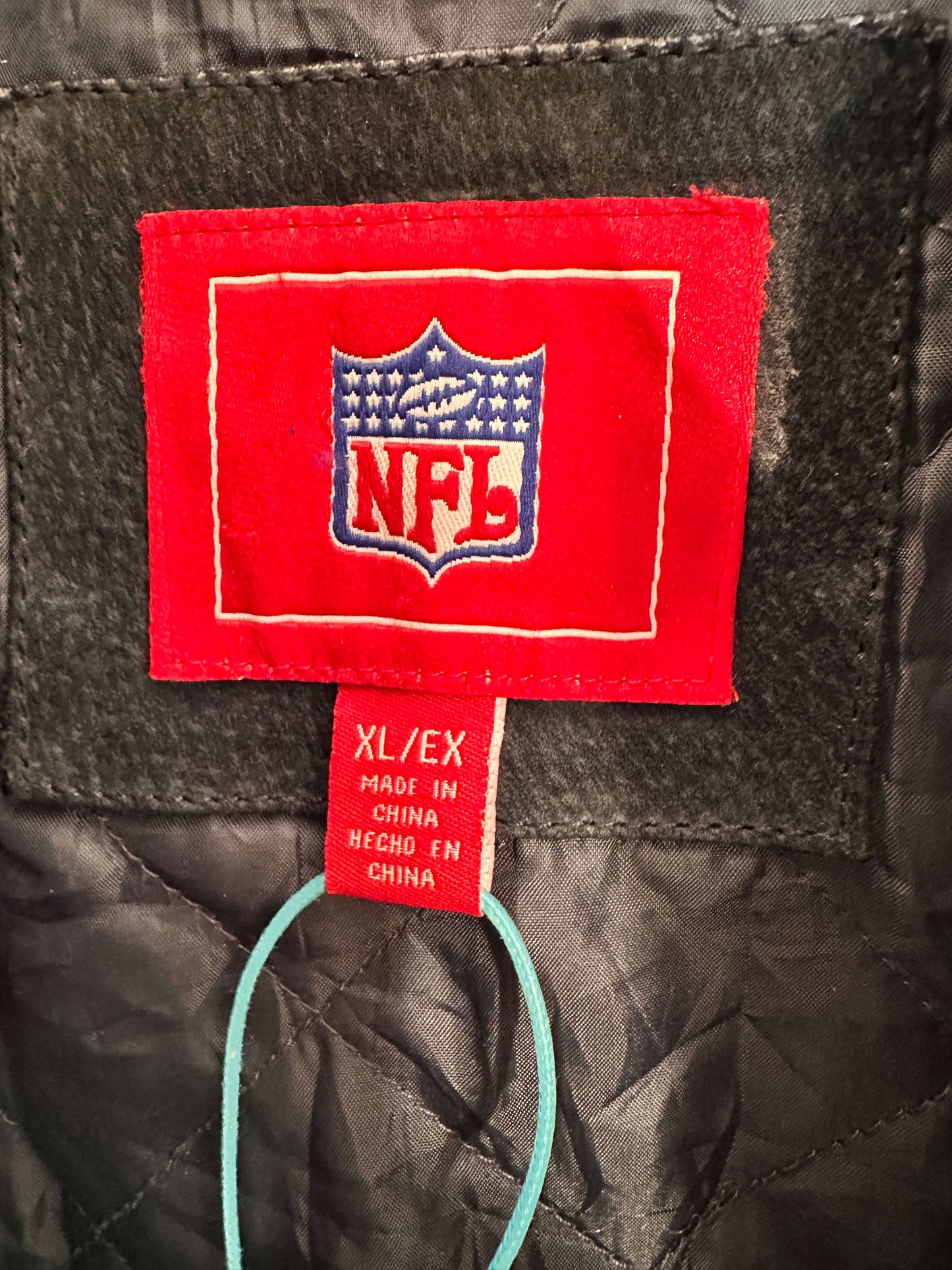 VINTAGE MIAMI DOLPHINS SUEDE JACKET - XLARGE