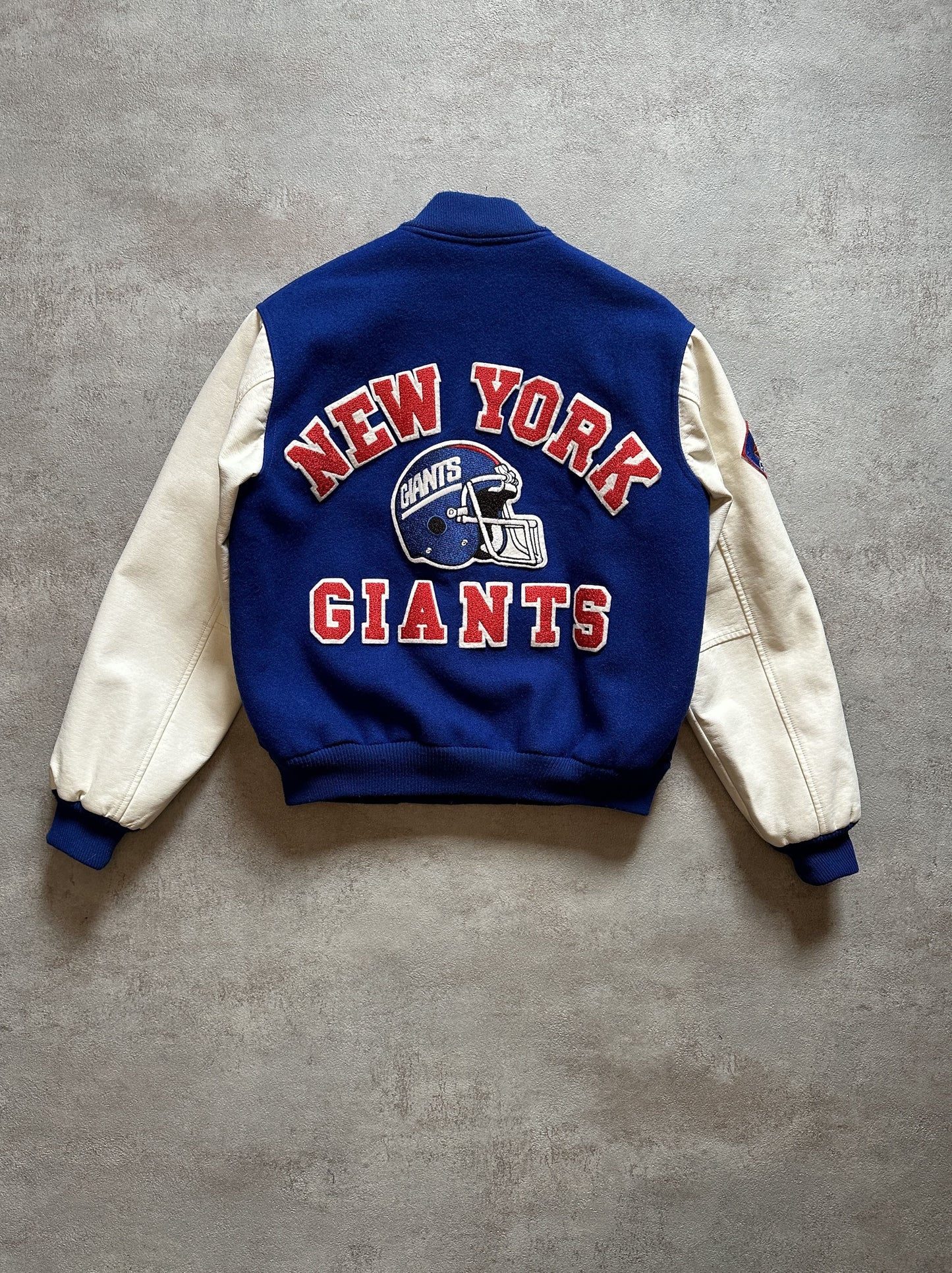 VINTAGE NEW YORK GIANTS VARSITY JACKET - LARGE