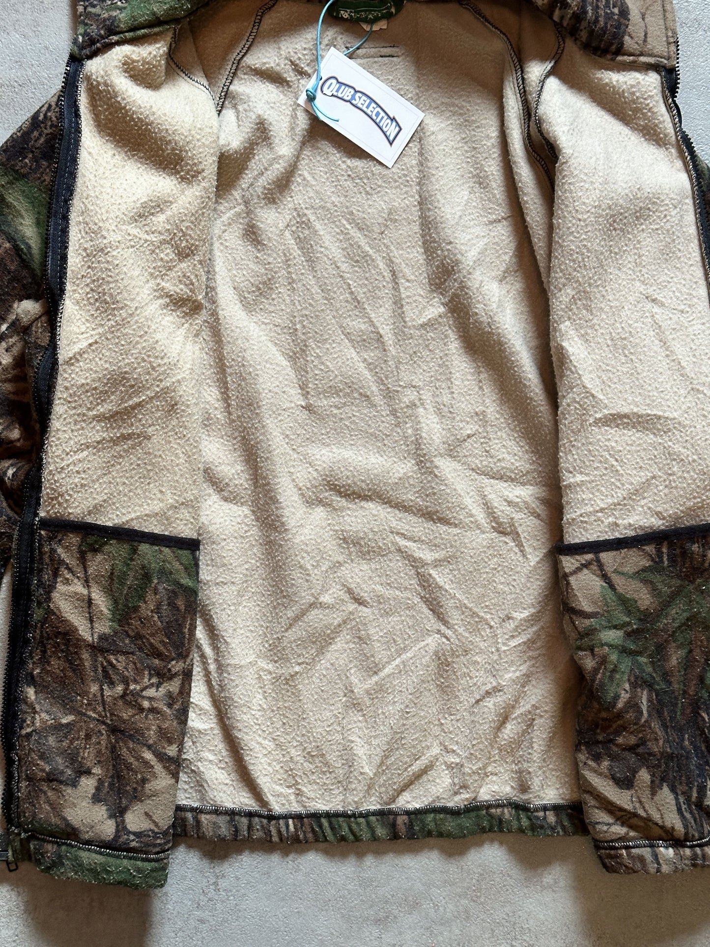 VINTAGE REALTREE CAMO FLEECE JACKET - XLARGE