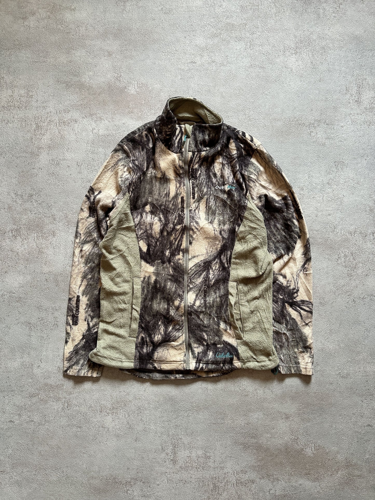 VINTAGE CABELA'S REALTREE CAMO FLEECE JACKET - LARGE(WOMEN)