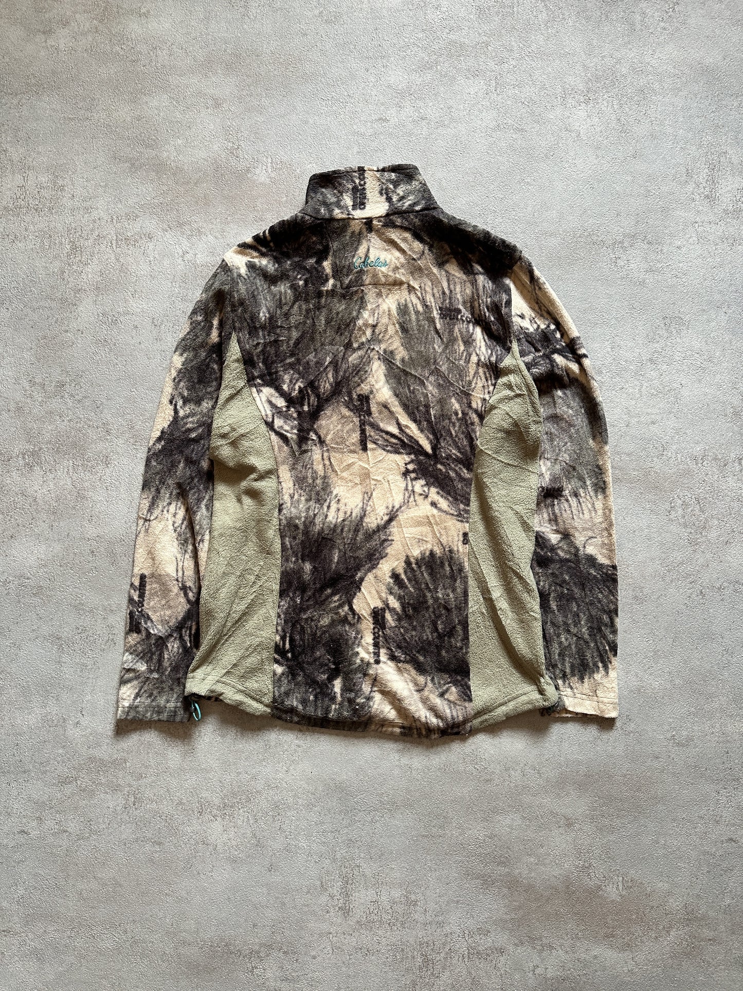 VINTAGE CABELA'S REALTREE CAMO FLEECE JACKET - LARGE(WOMEN)