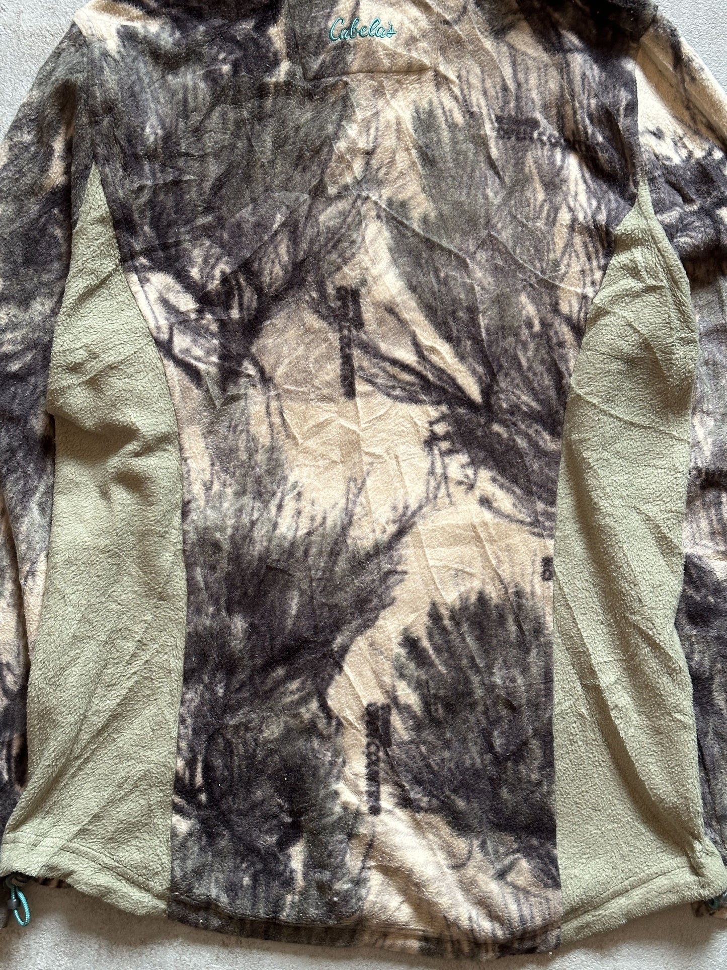 VINTAGE CABELA'S REALTREE CAMO FLEECE JACKET - LARGE(WOMEN)