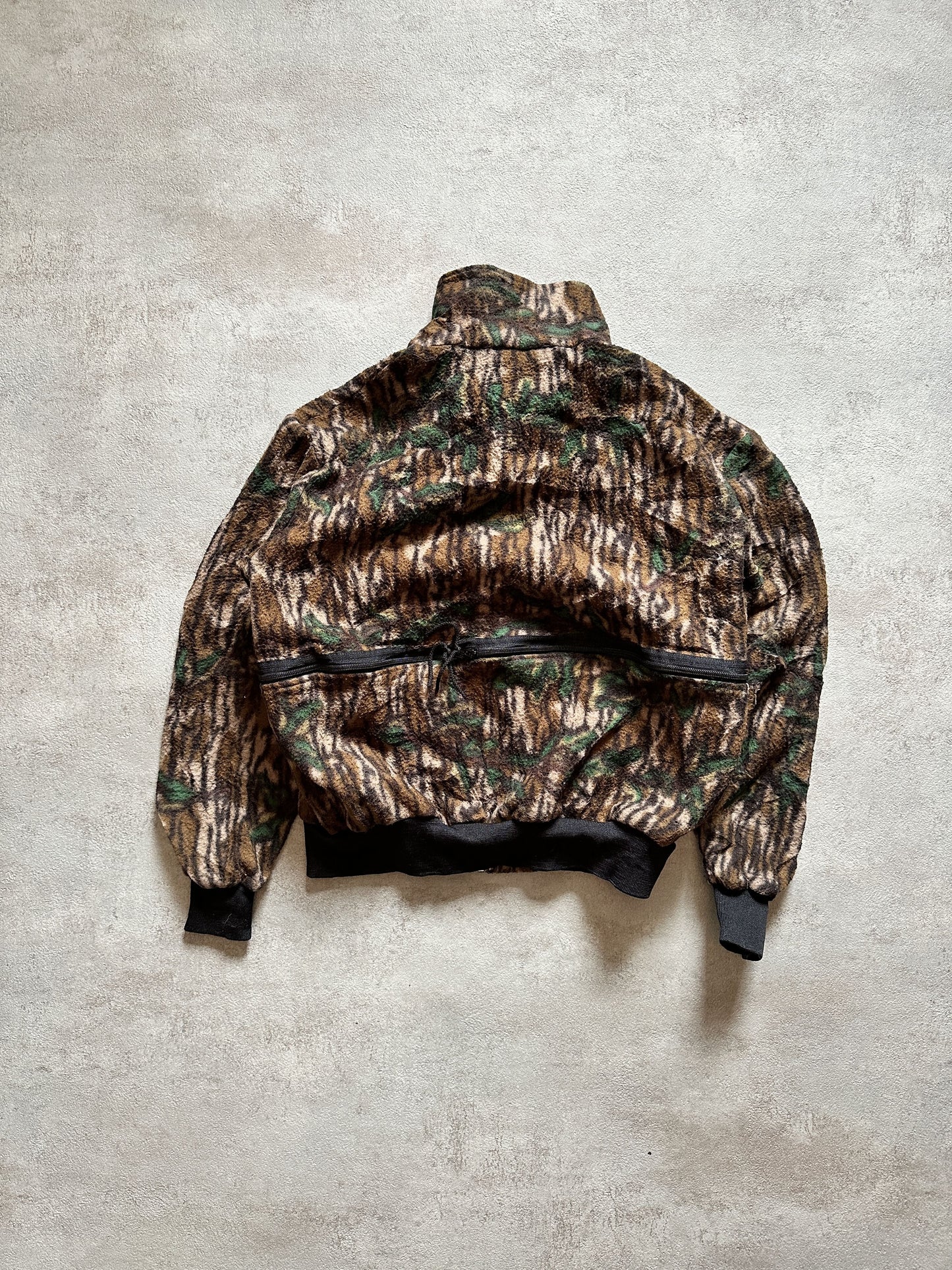 VINTAGE REALTREE CAMO FLEECE JACKET - SMALL