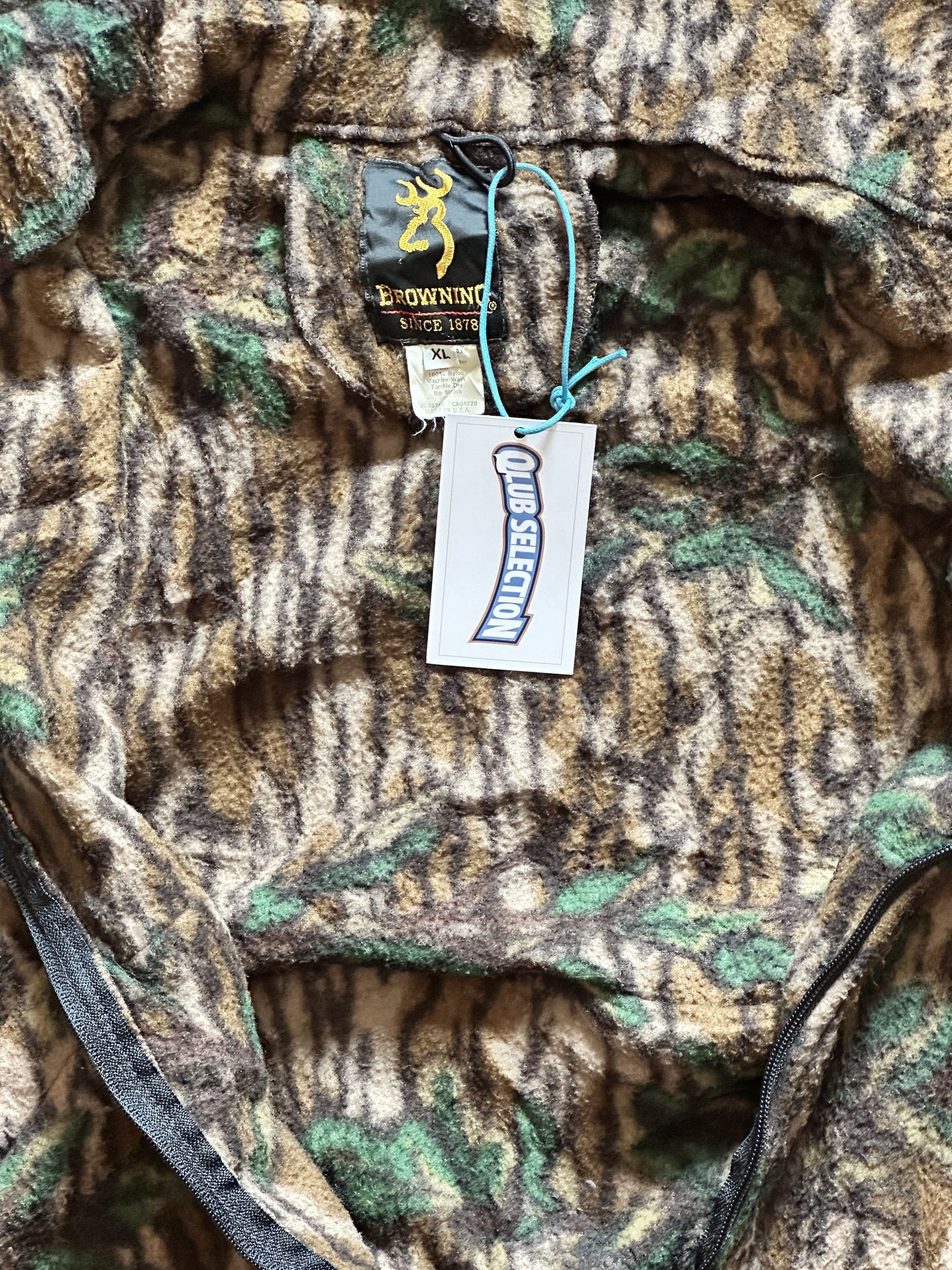 VINTAGE REALTREE CAMO FLEECE JACKET - SMALL