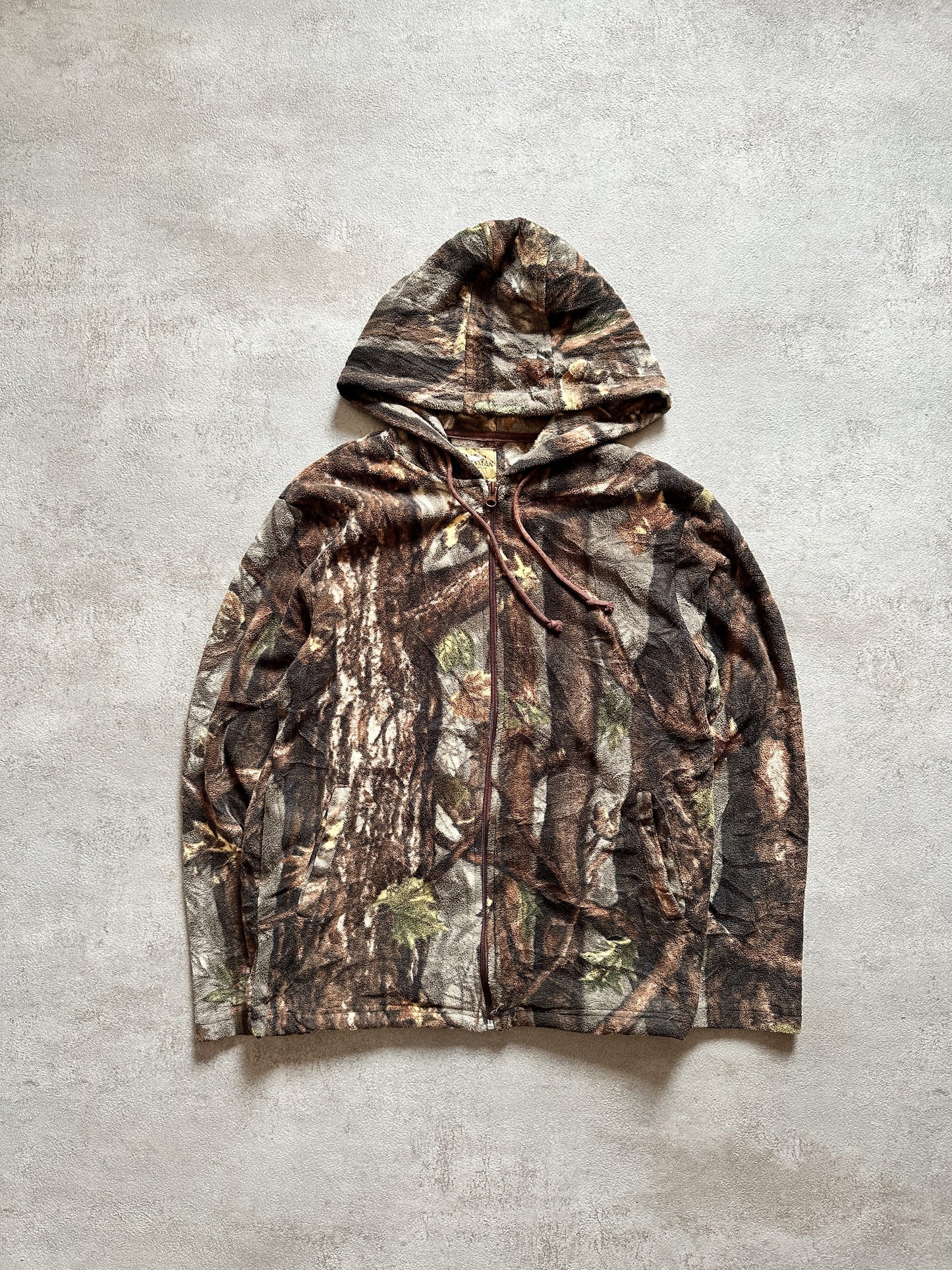 VINTAGE REALTREE FLEECE JACKET - SMALL