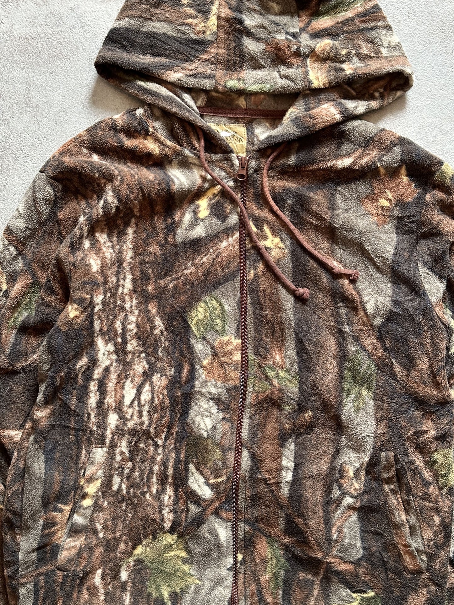 VINTAGE REALTREE FLEECE JACKET - SMALL