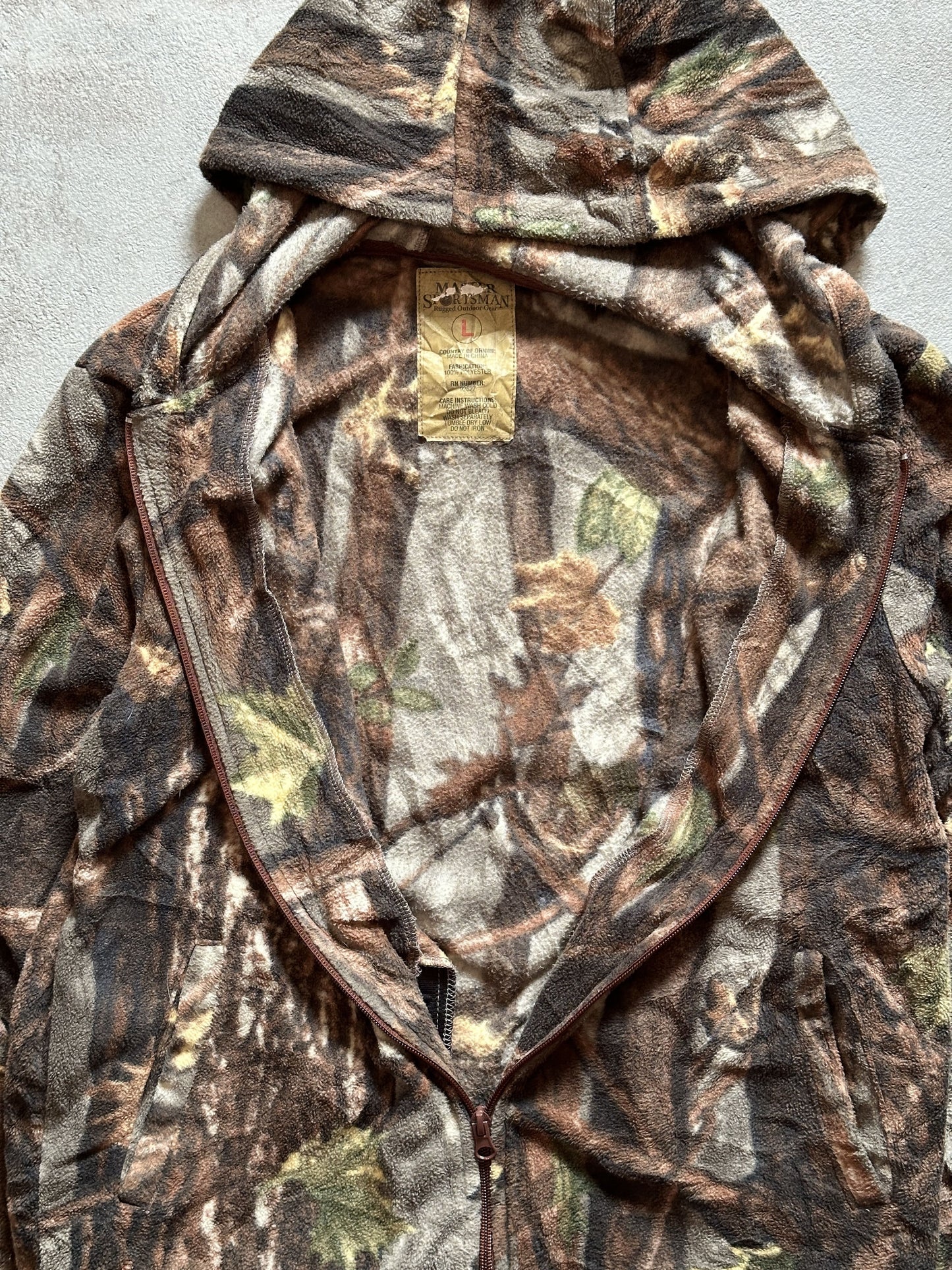 VINTAGE REALTREE FLEECE JACKET - SMALL