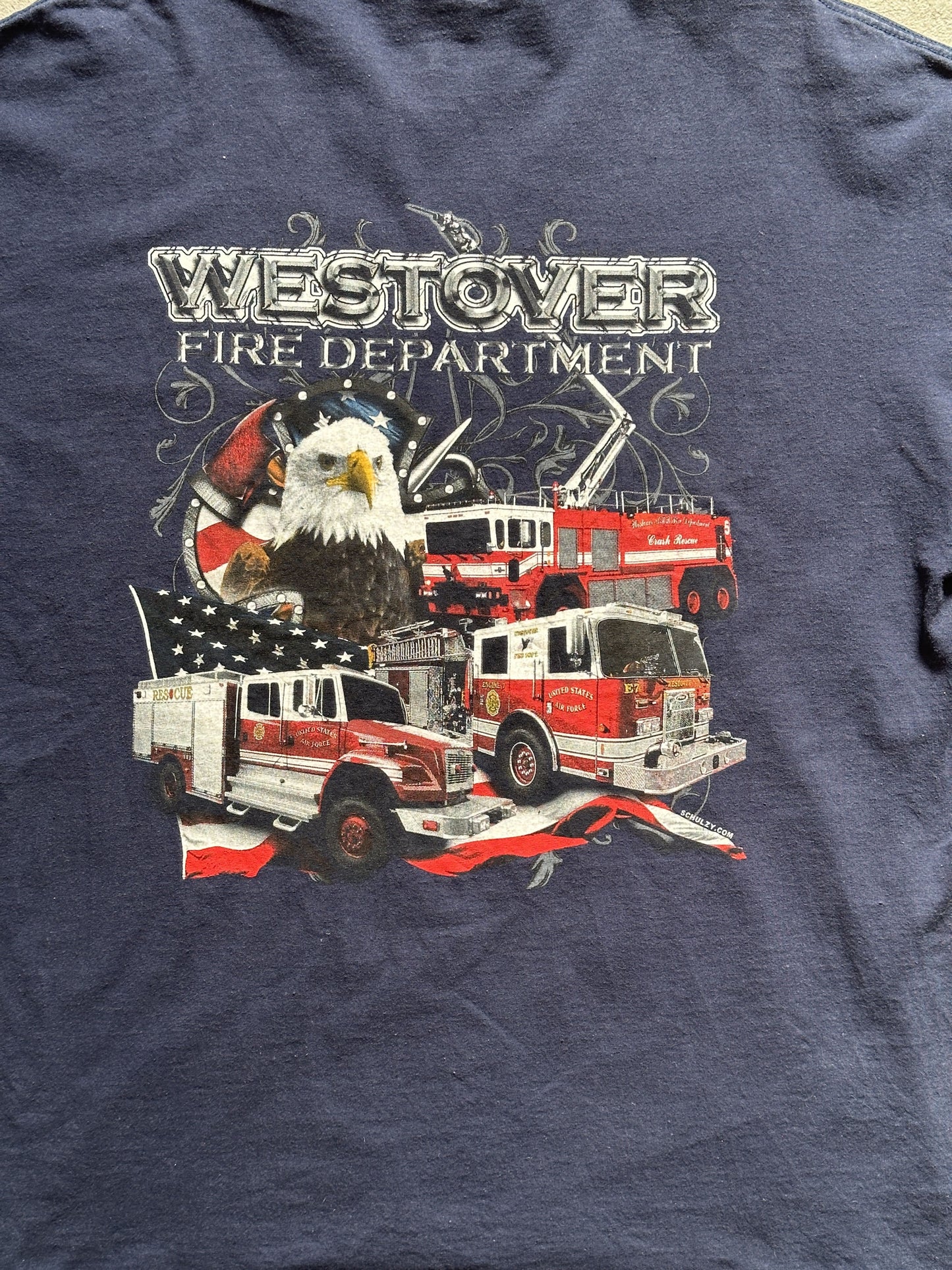 VINTAGE WESTOVER FIRE DEPARTMENT T-SHIRT - LARGE