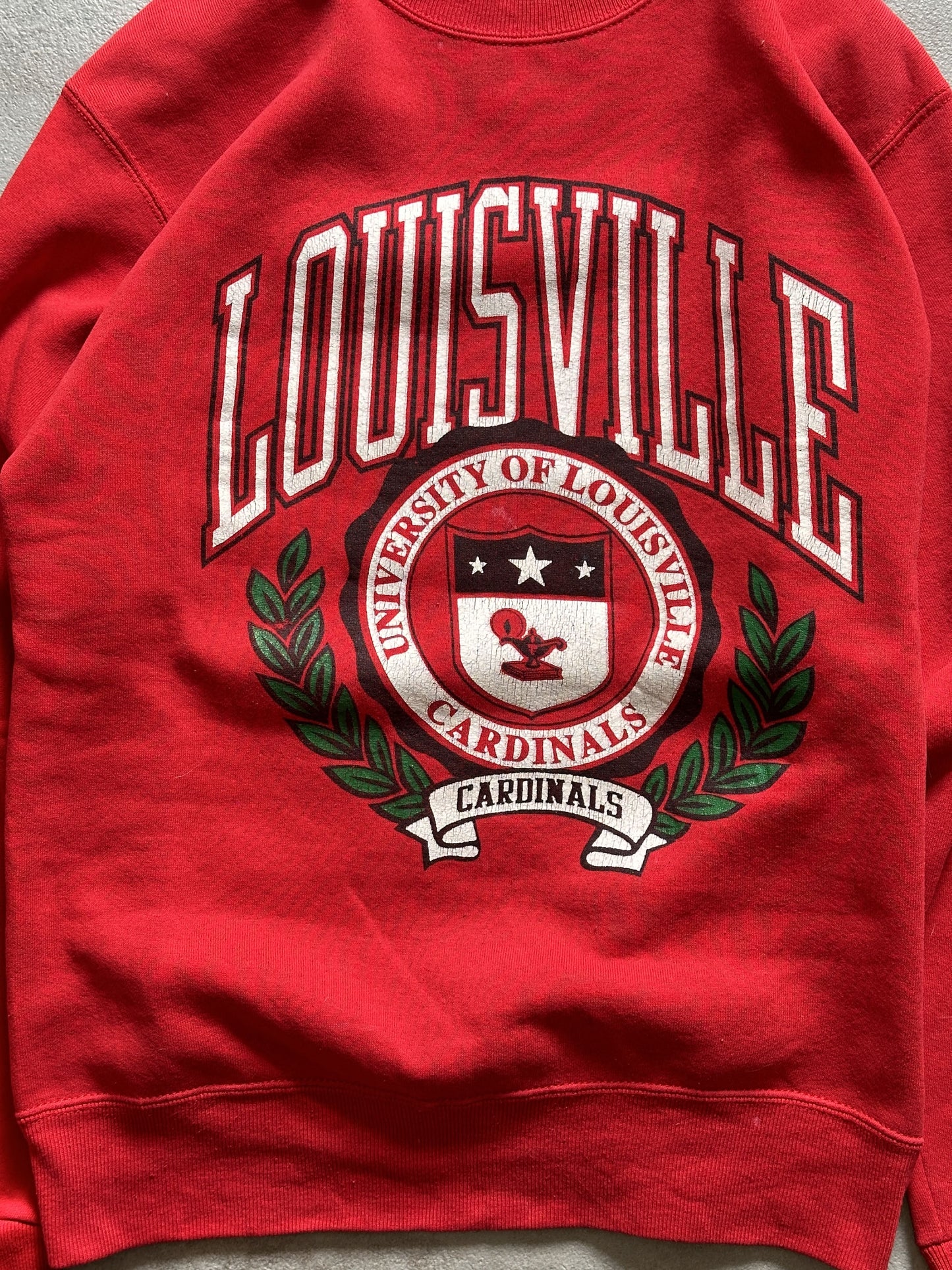 VINTAGE LOUISVILLE UNIVERSITY SWEATSHIRT - SMALL