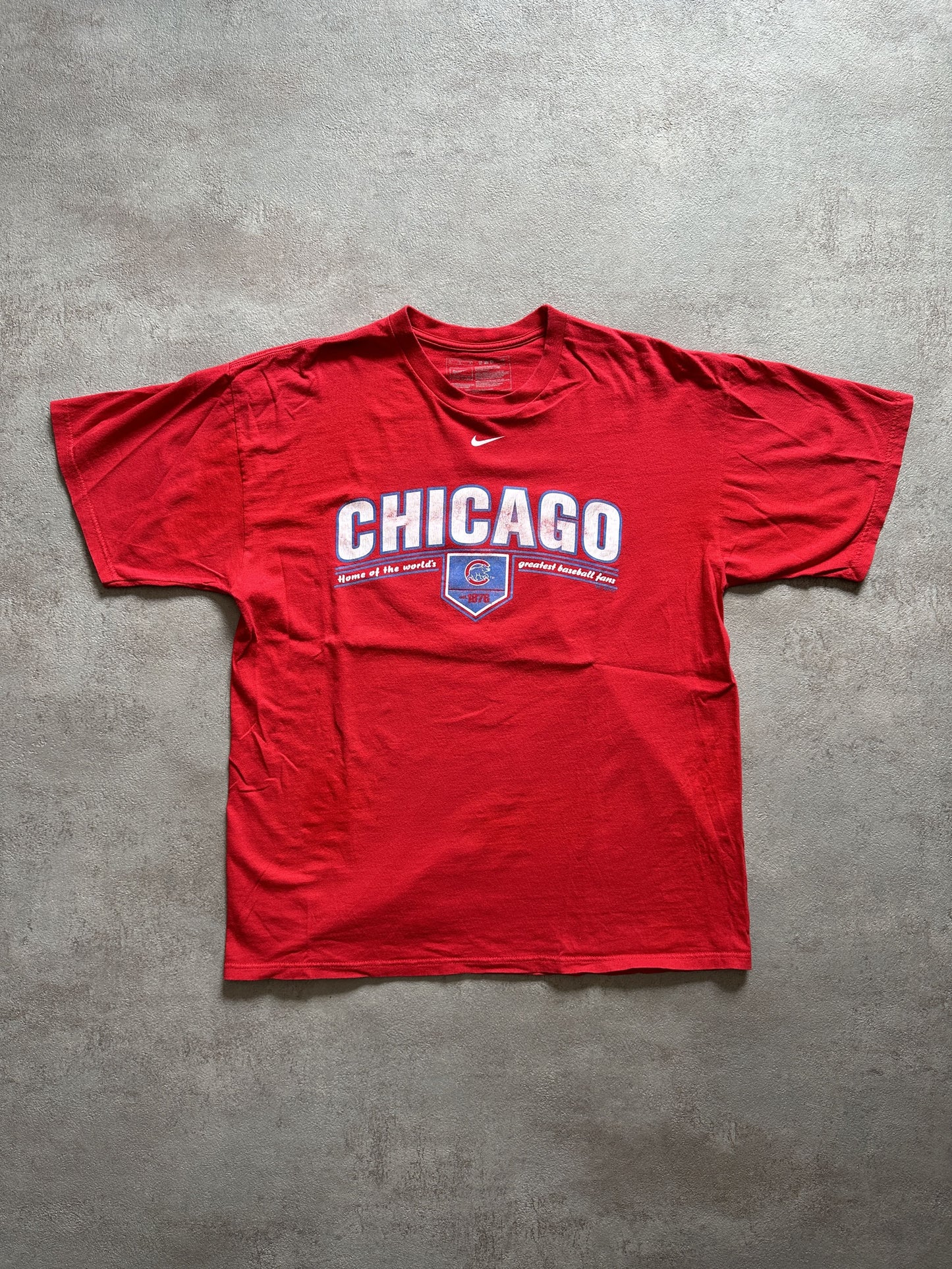 VINTAGE NIKE CHICAGO CUBS 2008 T-SHIRT - MEDIUM