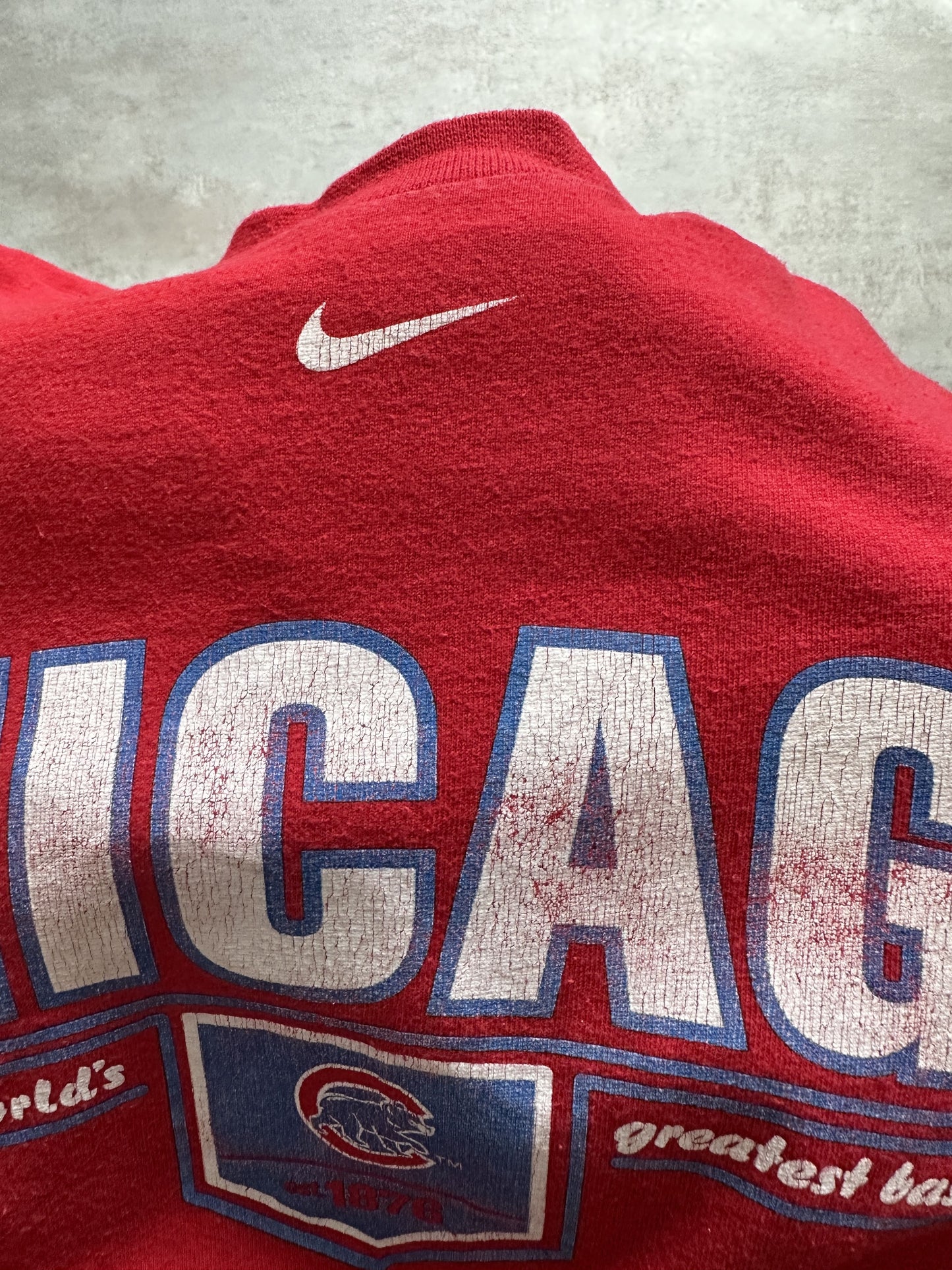 VINTAGE NIKE CHICAGO CUBS 2008 T-SHIRT - MEDIUM