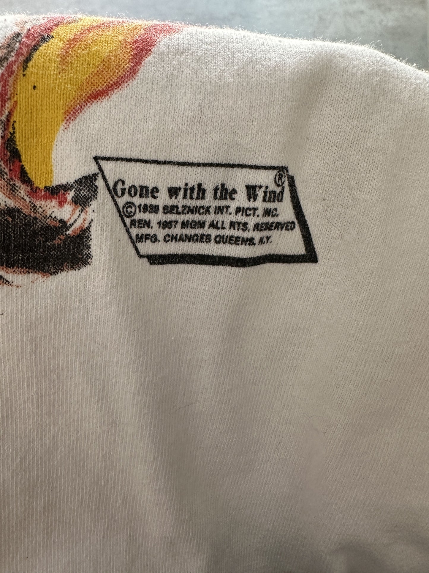 VINTAGE GONE WITH THE WIND SINGLE STITCH T-SHIRT - SMALL