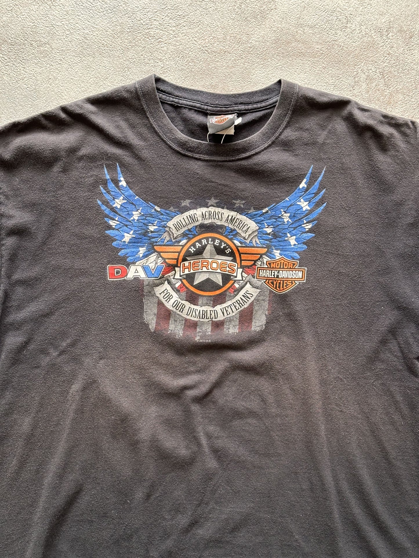VINTAGE HARLEY DAVIDSON 2010 COLUMBIA T-SHIRT - XLARGE