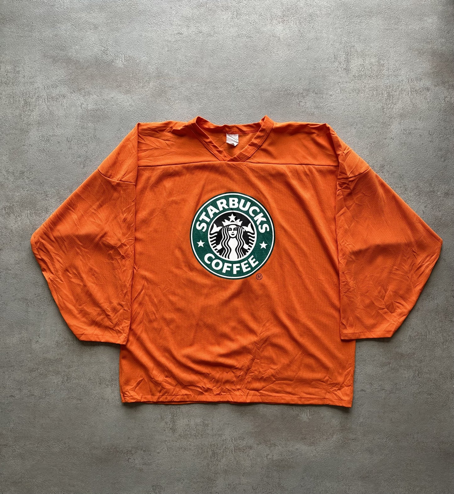 VINTAGE STARBUCKS CUP HOCKEY JERSEY - XLARGE