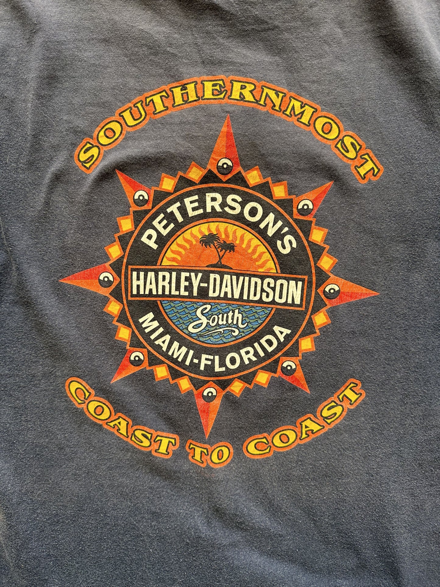 VINTAGE HARLEY DAVIDSON MIAMI FLORIDA T-SHIRT - SMALL