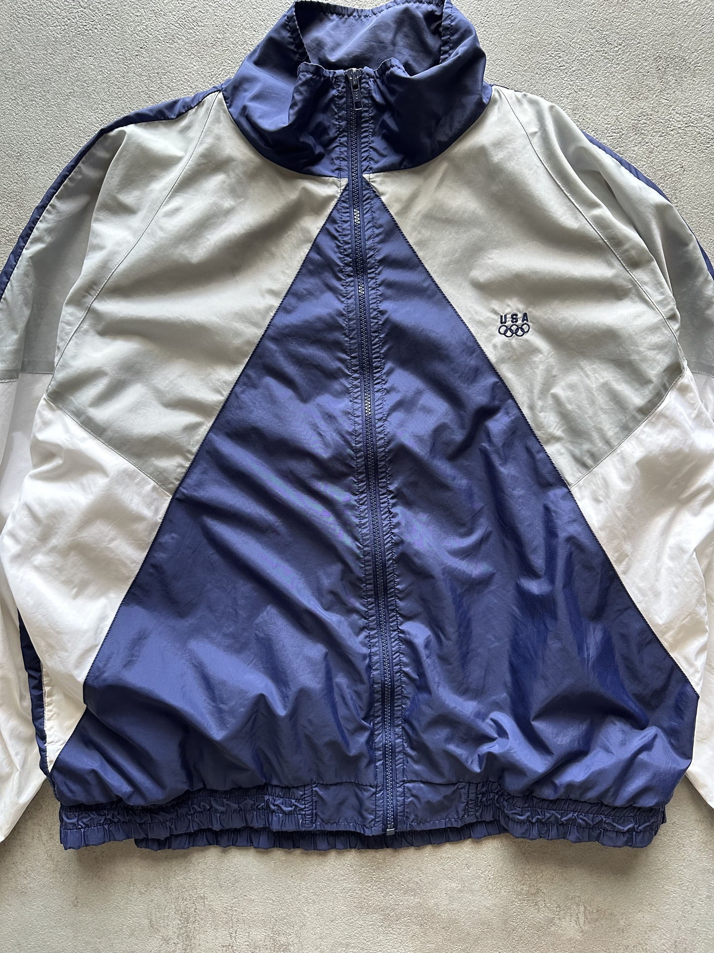 VINTAGE USA OLYMPIC WINDBREAKER JACKET - XLARGE